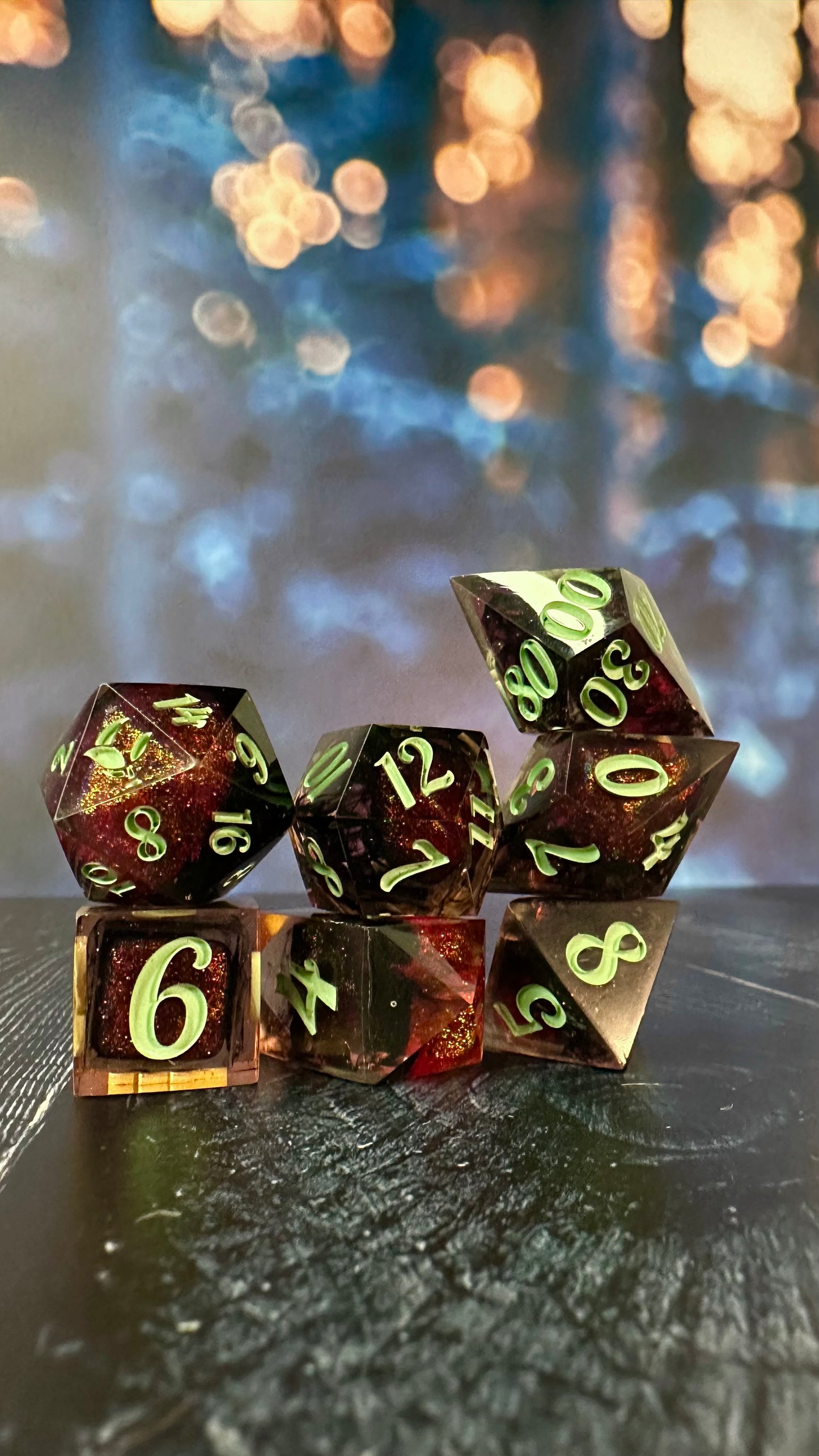Something Baaaaad - 8 piece polyhedral dice set (Large)
