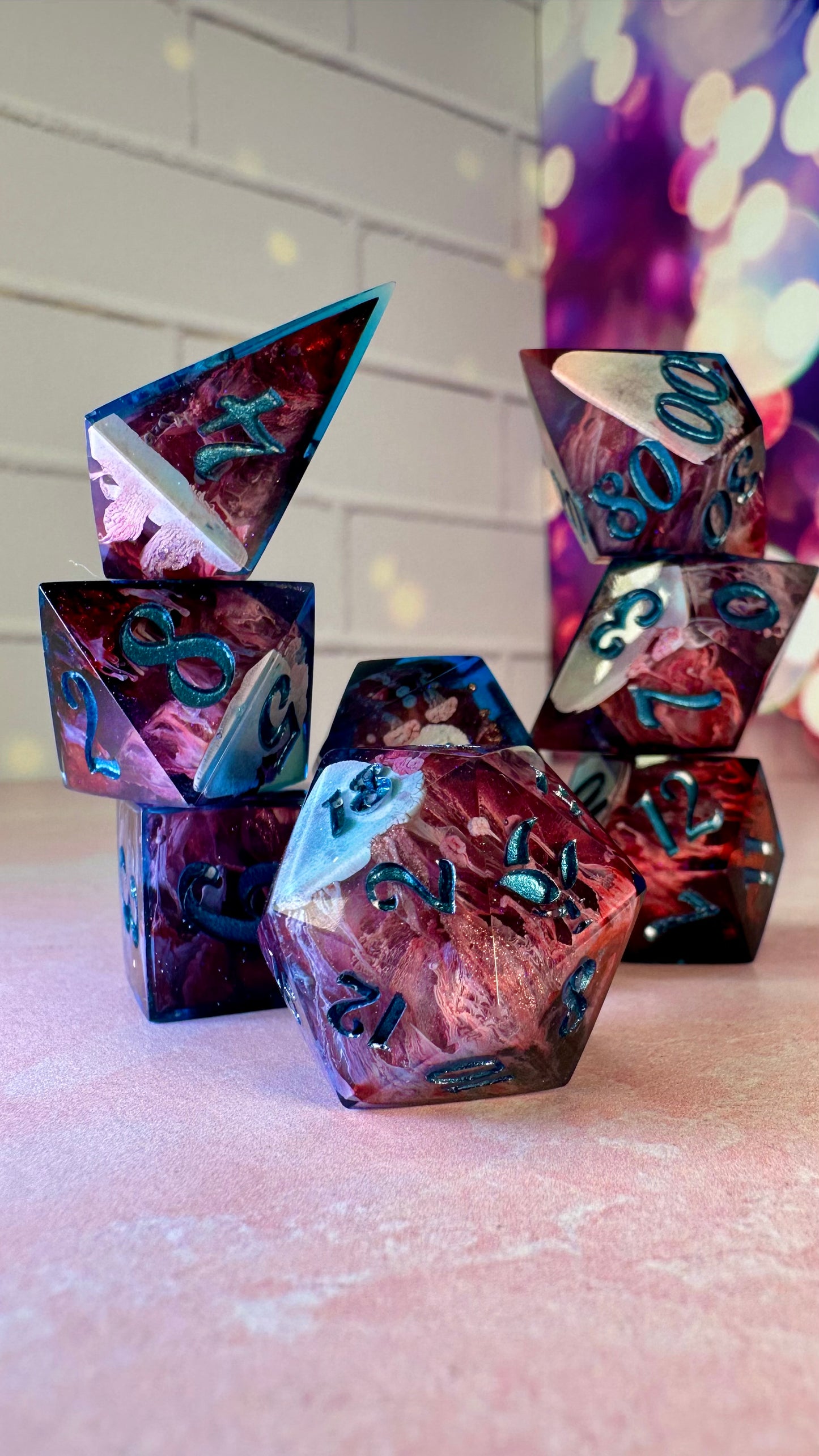 William Kaplan-8 piece polyhedral dice set (Large)