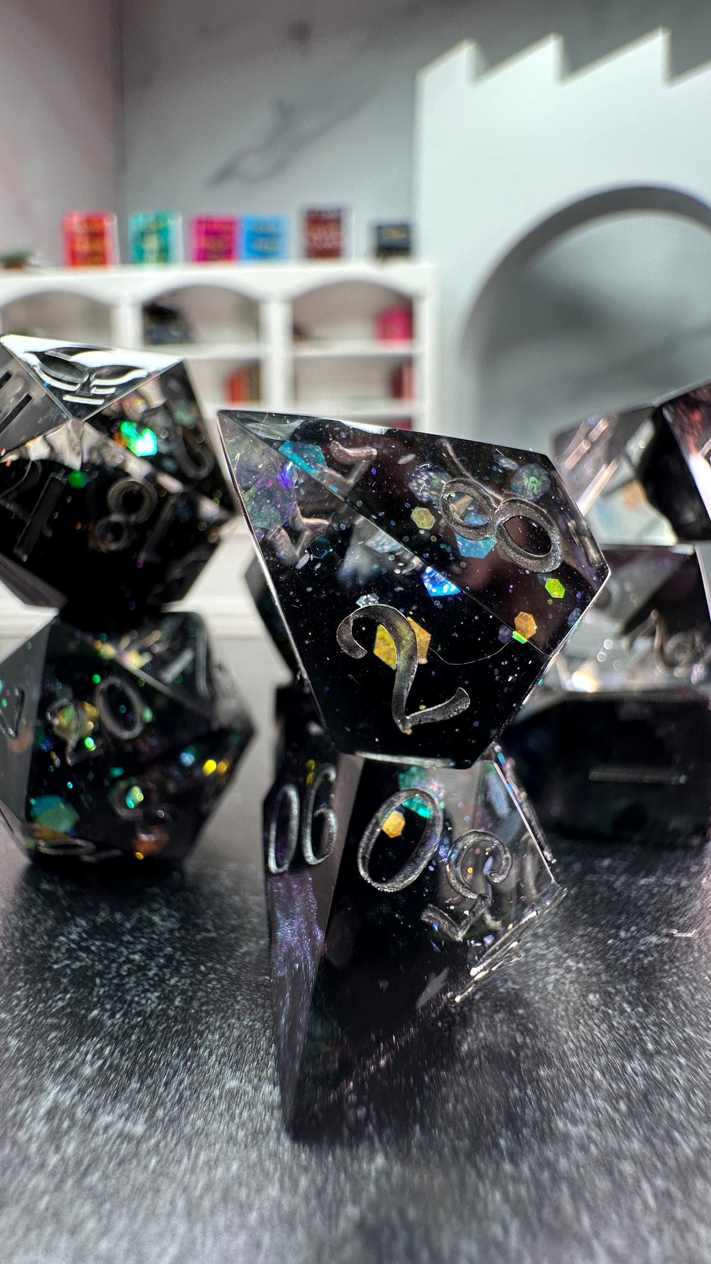 Cauldron Boil Me- 8 piece polyhedral dice set