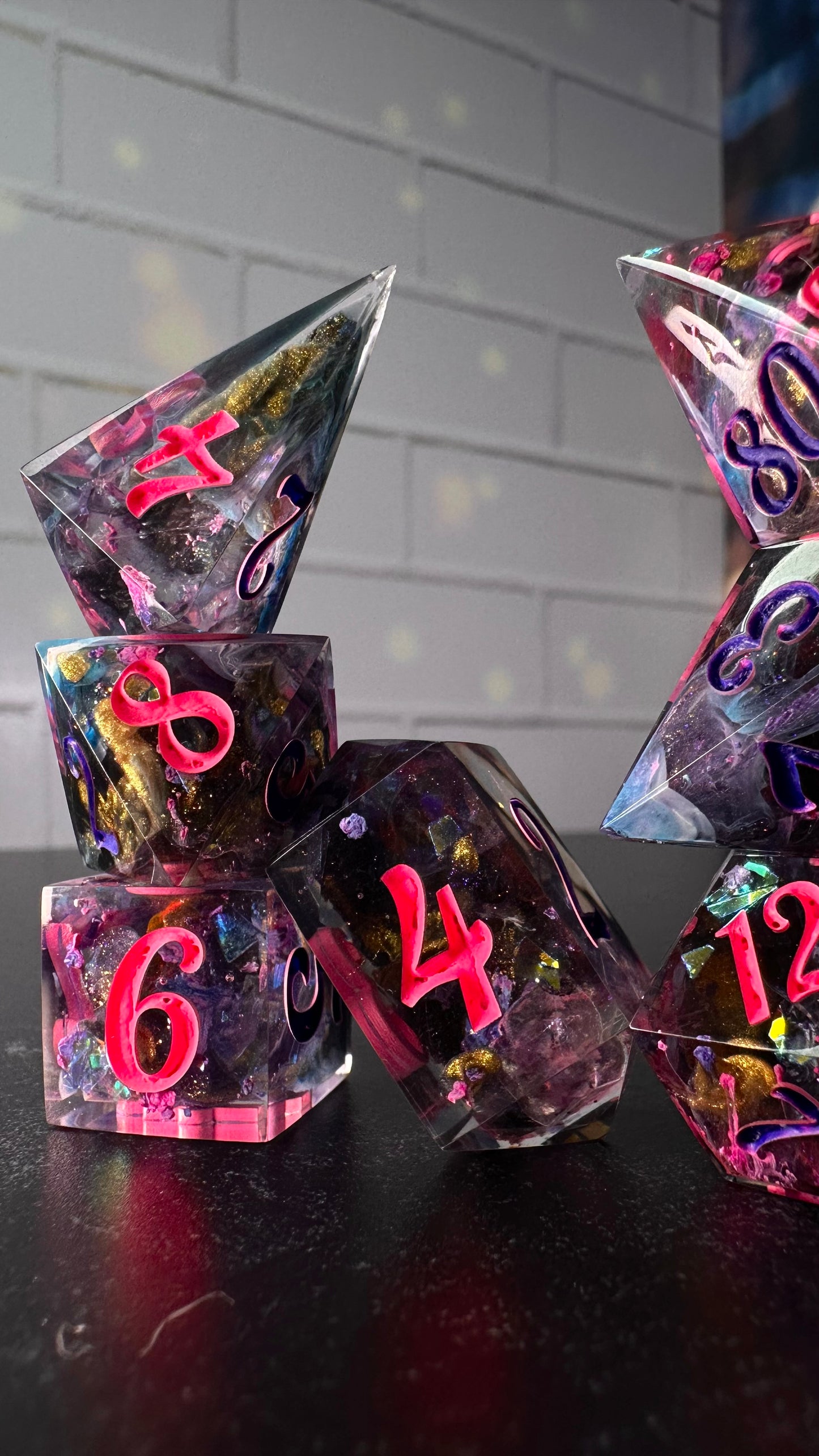 Your Idol-8 piece polyhedral dice set (Large)