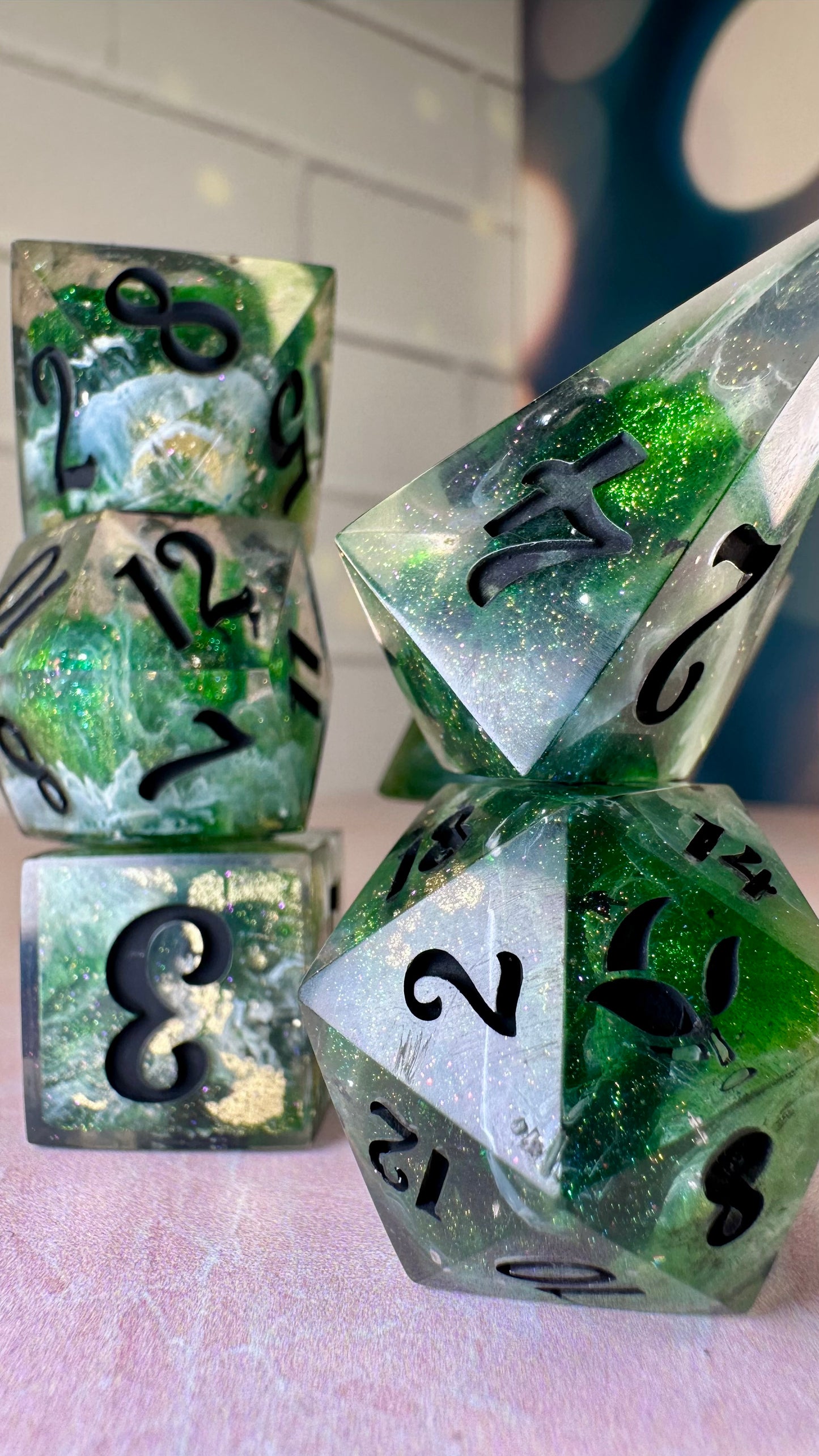 Khofar- 7 piece polyhedral dice set (Large)