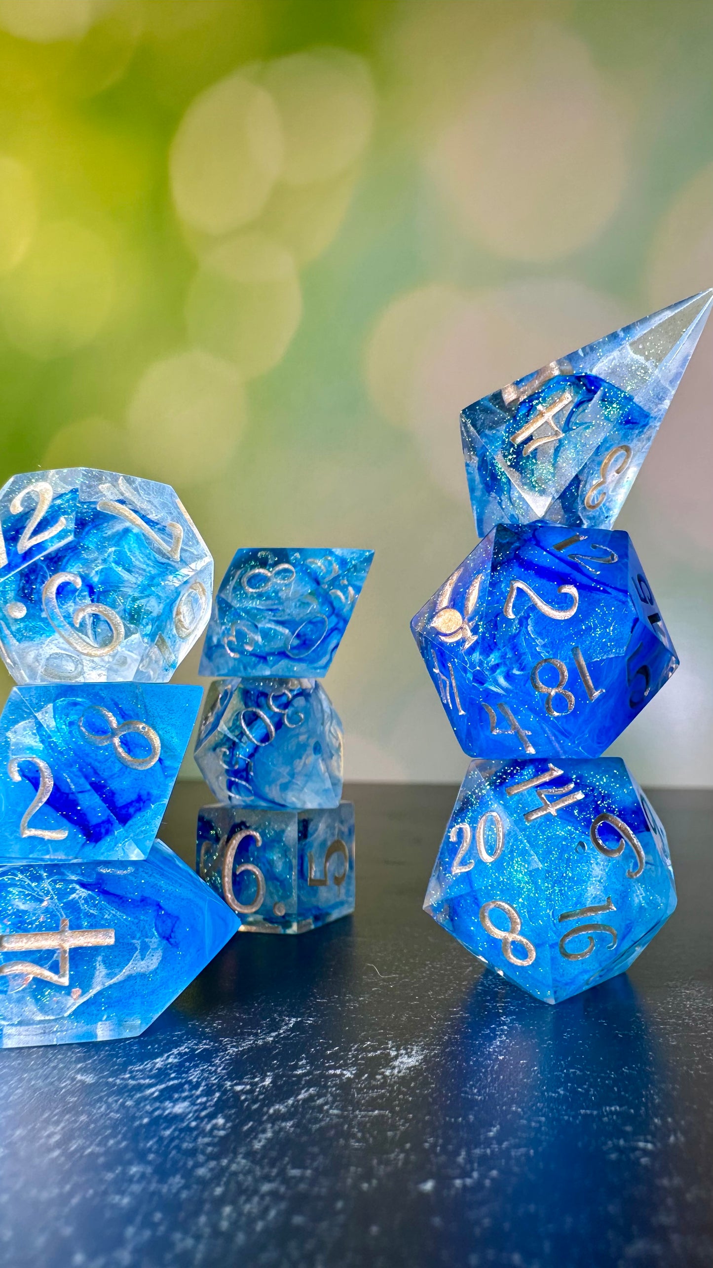 Weather Mage- 8 piece polyhedral dice set