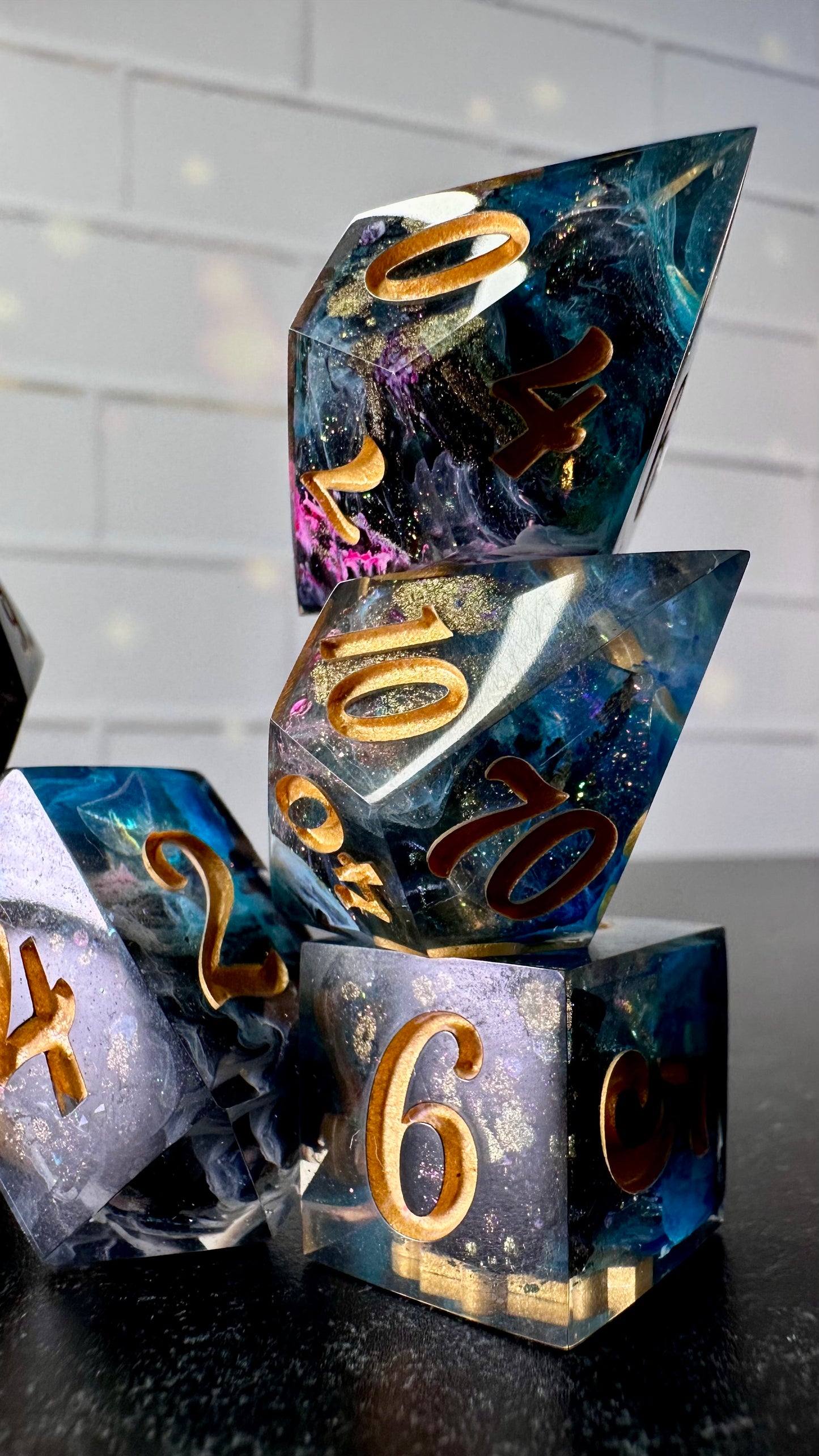 What it Sounds Like V1 -8 piece polyhedral dice set (Large)