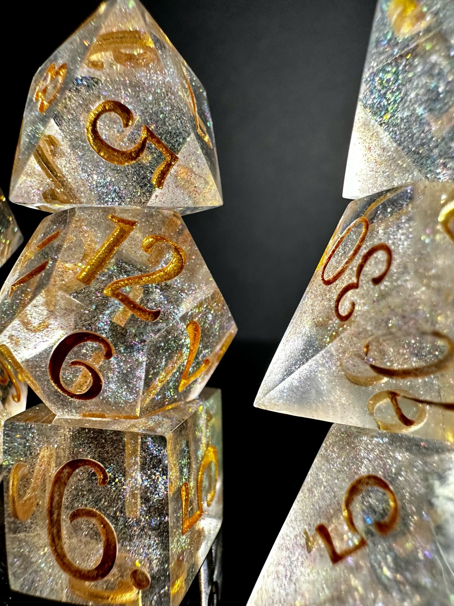 Field of Stars-8 piece polyhedral dice set