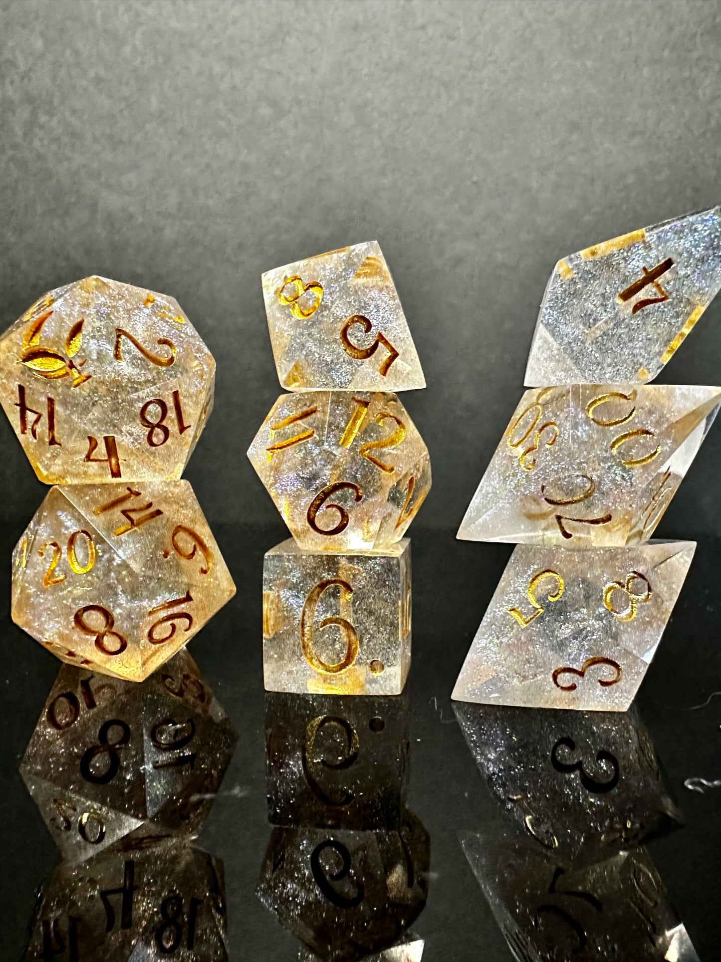 Field of Stars-8 piece polyhedral dice set