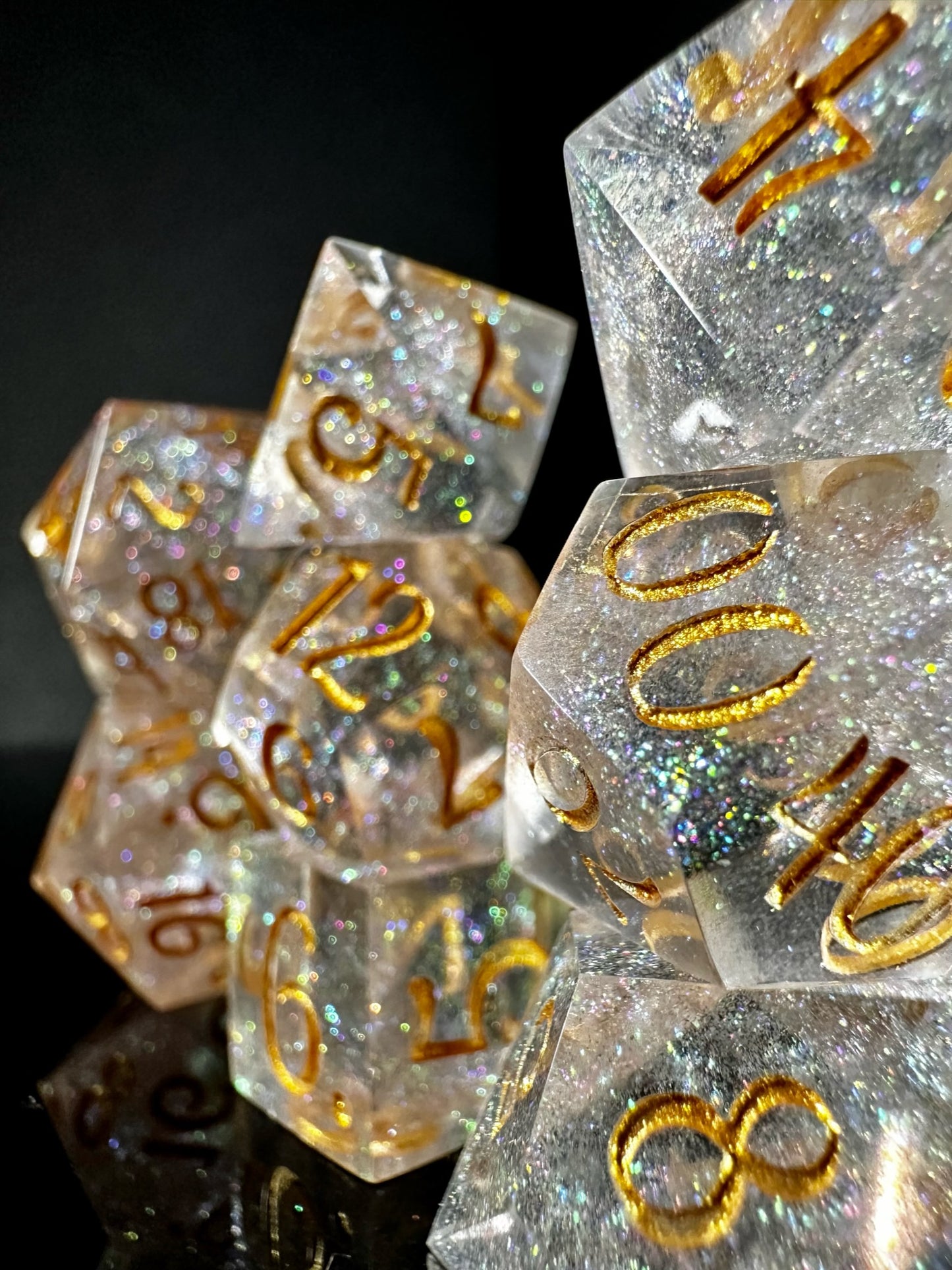 Field of Stars-8 piece polyhedral dice set