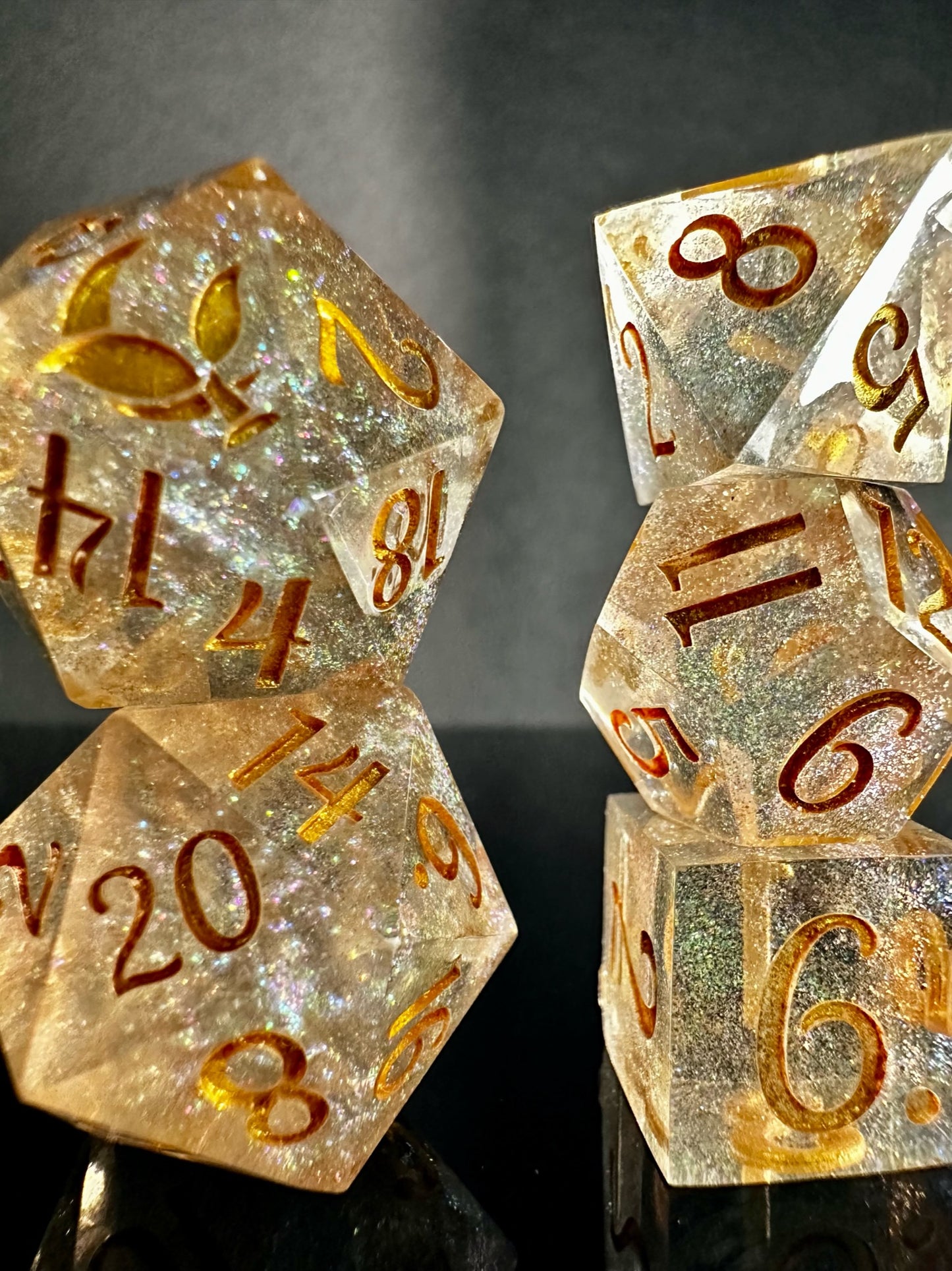 Field of Stars-8 piece polyhedral dice set