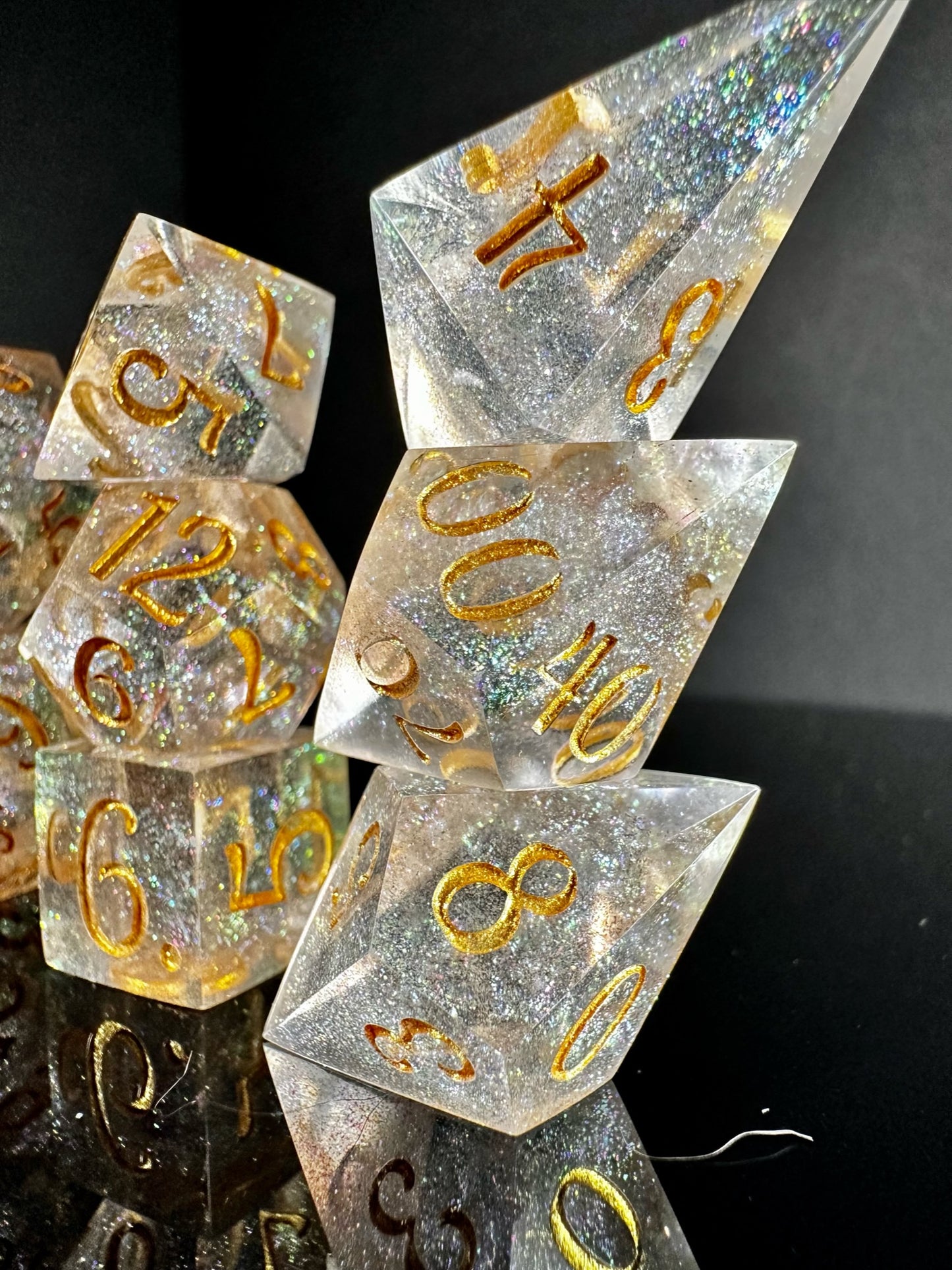 Field of Stars-8 piece polyhedral dice set