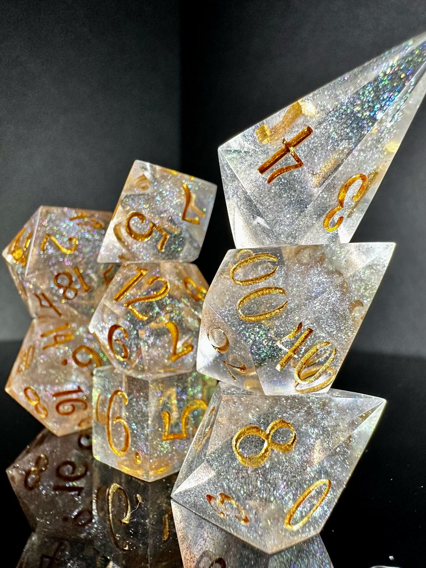Field of Stars-8 piece polyhedral dice set