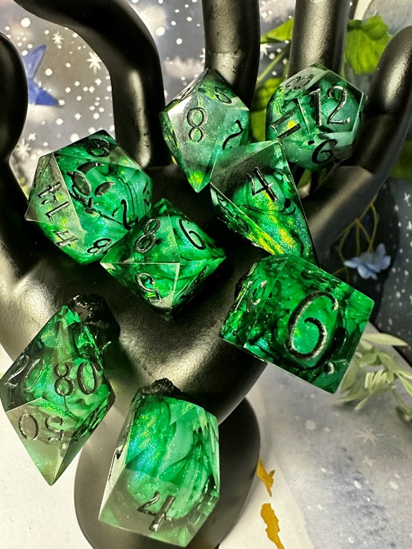Labyrinth - 8 piece polyhedral dice set (Pobody’s Nerfect)