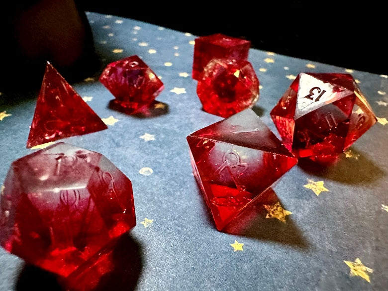 “The Upside Down” 7 Piece Polyhedral Dice Set