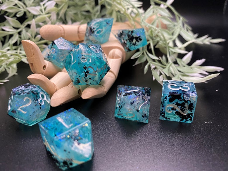 Brakebills South 8 piece polyhedral dice set