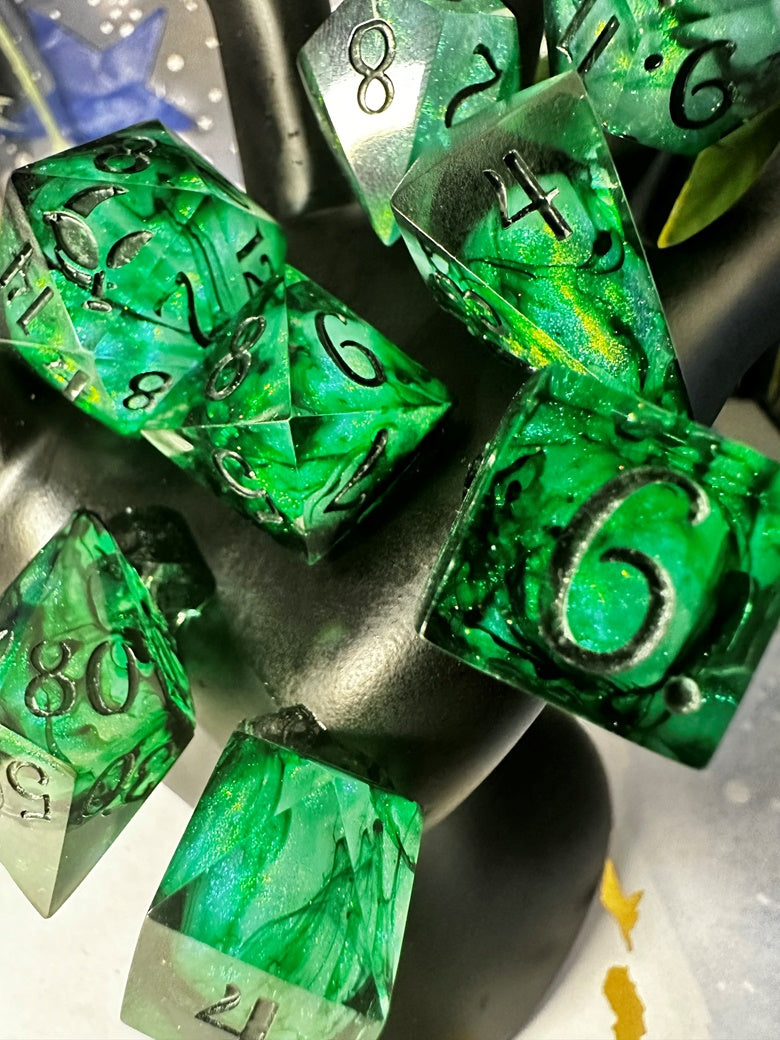 Labyrinth - 8 piece polyhedral dice set (Pobody’s Nerfect)