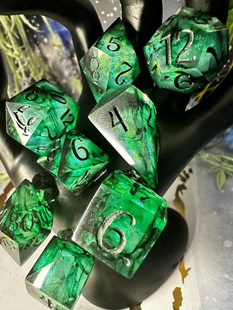 Labyrinth - 8 piece polyhedral dice set (Pobody’s Nerfect)