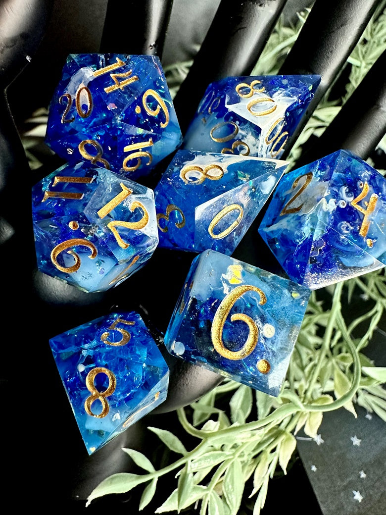 Wave Breaker- 8 piece polyhedral dice set