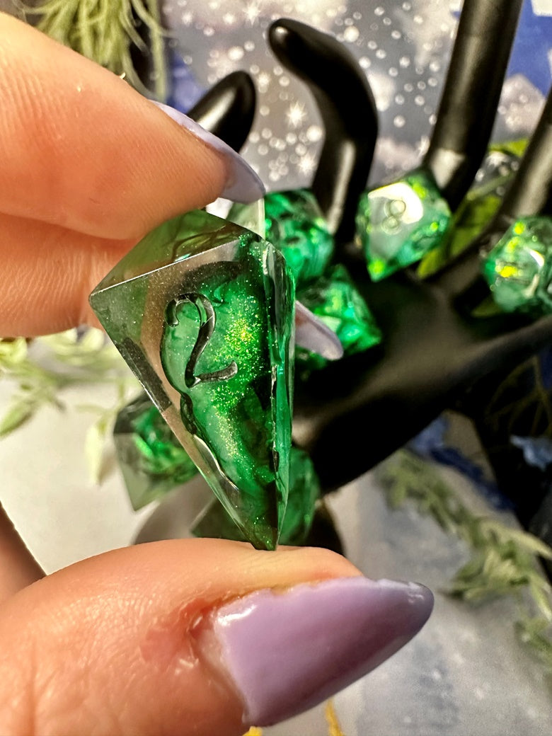 Labyrinth - 8 piece polyhedral dice set (Pobody’s Nerfect)