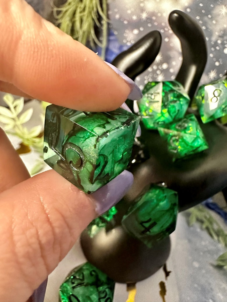 Labyrinth - 8 piece polyhedral dice set (Pobody’s Nerfect)