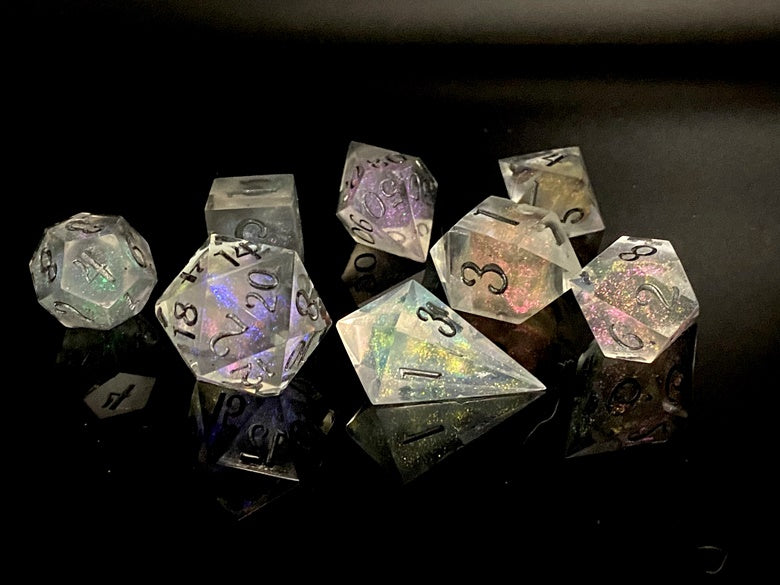 Frozen Galaxies -8 piece polyhedral dice set