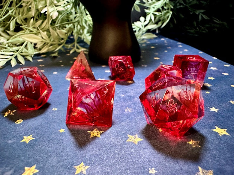 “The Upside Down” 7 Piece Polyhedral Dice Set