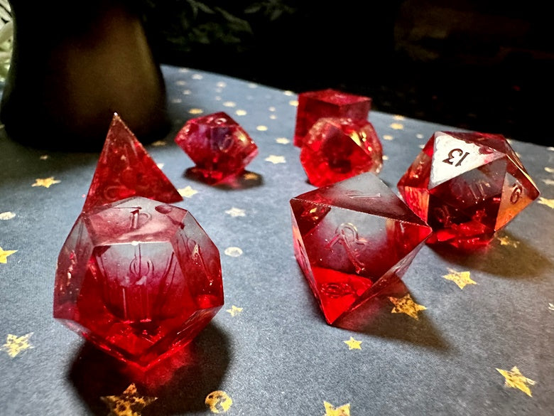 “The Upside Down” 7 Piece Polyhedral Dice Set