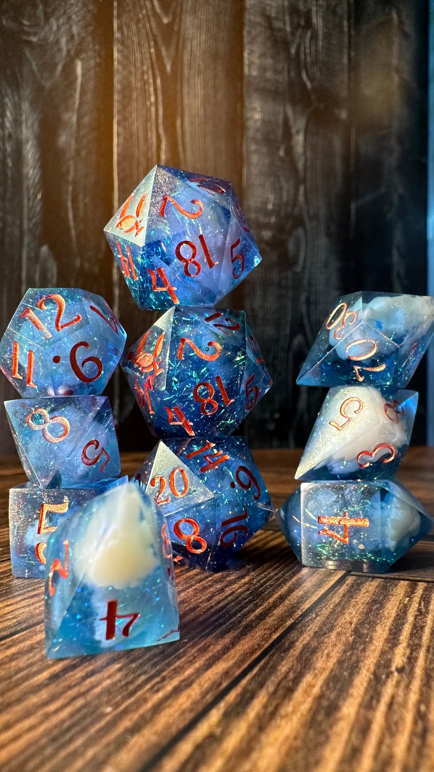 Yrene Towers-8 piece polyhedral dice set-Pobody's Nerfect