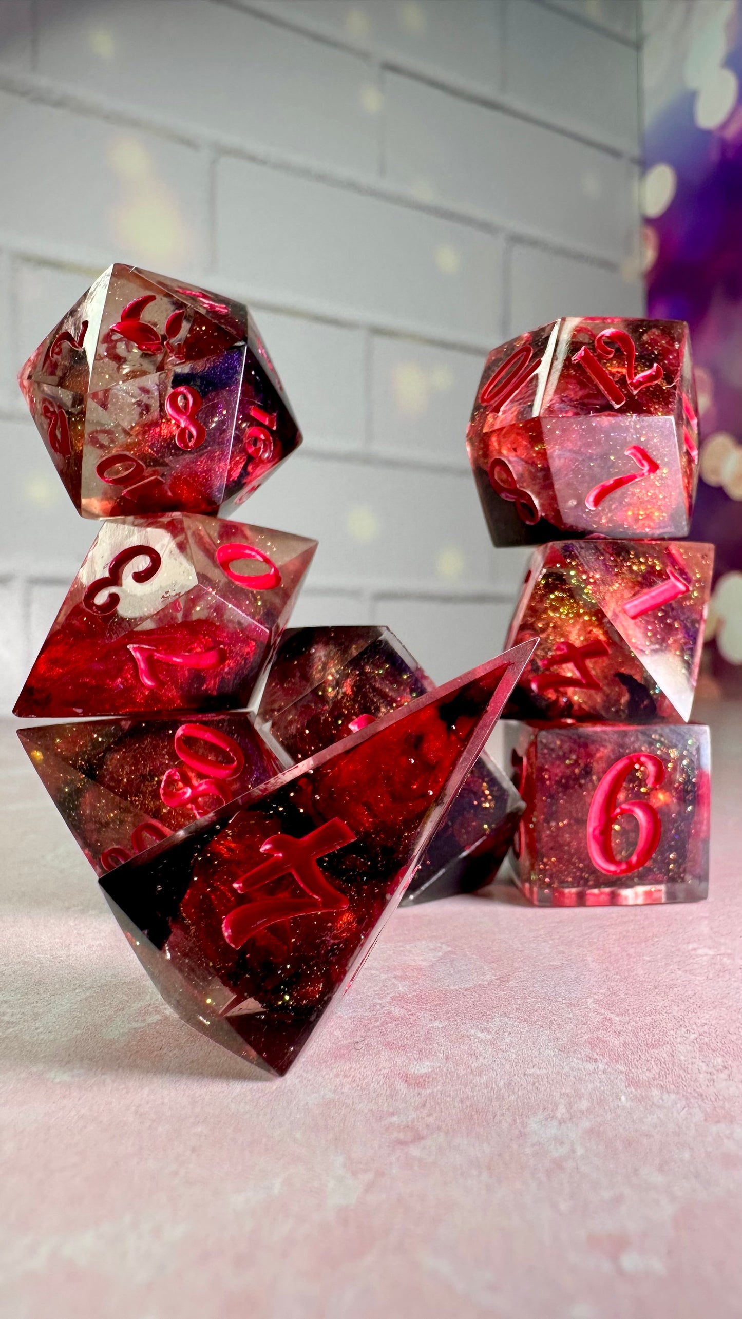 Alice Wu Gulliver-8 piece polyhedral dice set (Large)