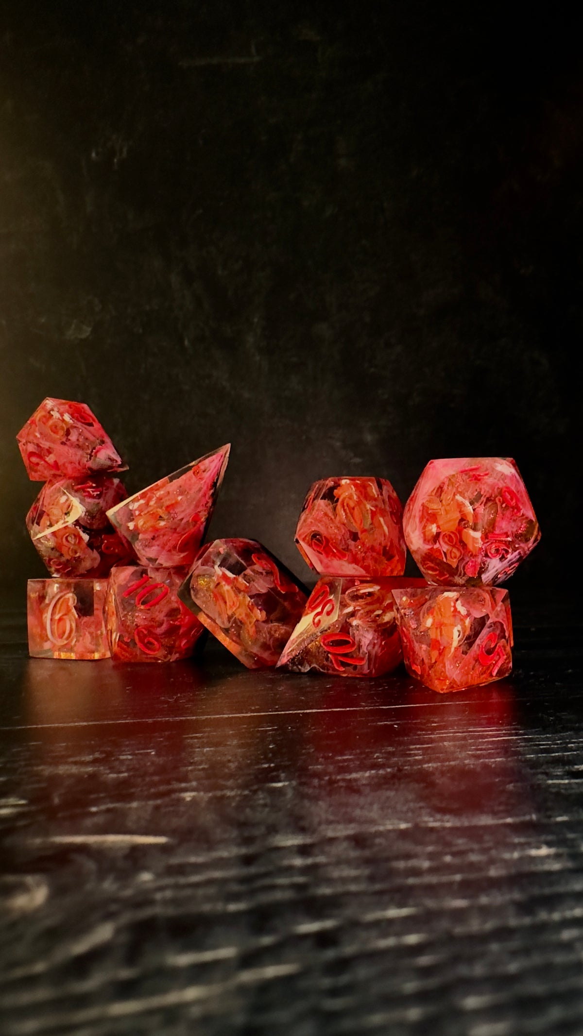 “I’m having a moment”   -8 piece polyhedral dice set (Large)