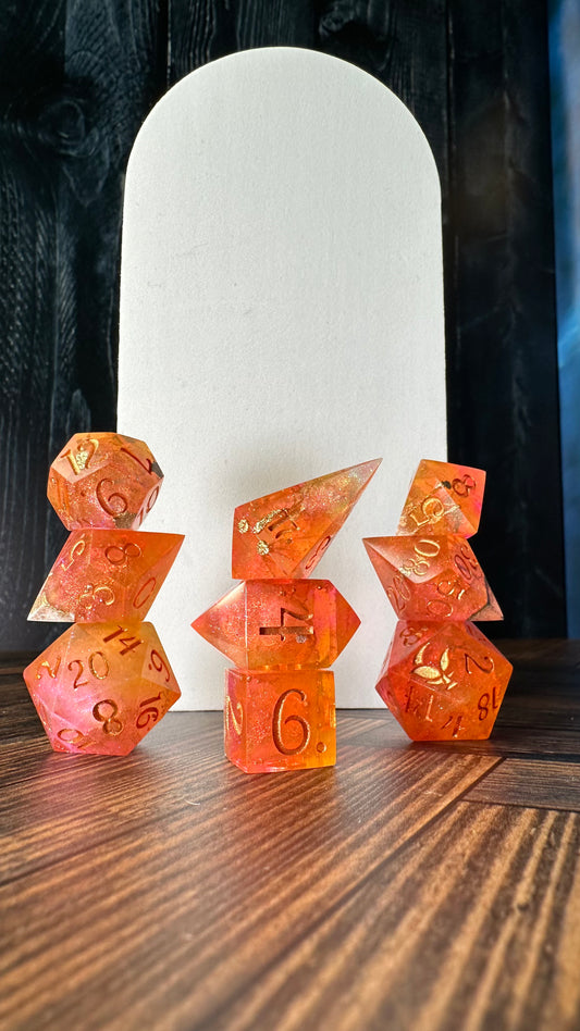 Lehaba-8 piece polyhedral dice set