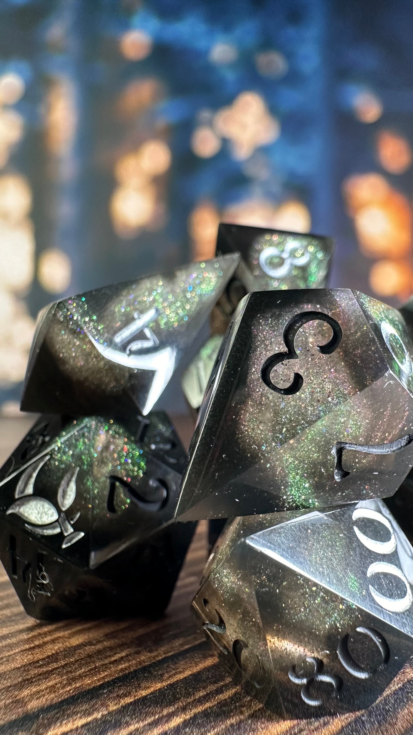 Void and Hope- 8 piece polyhedral dice set