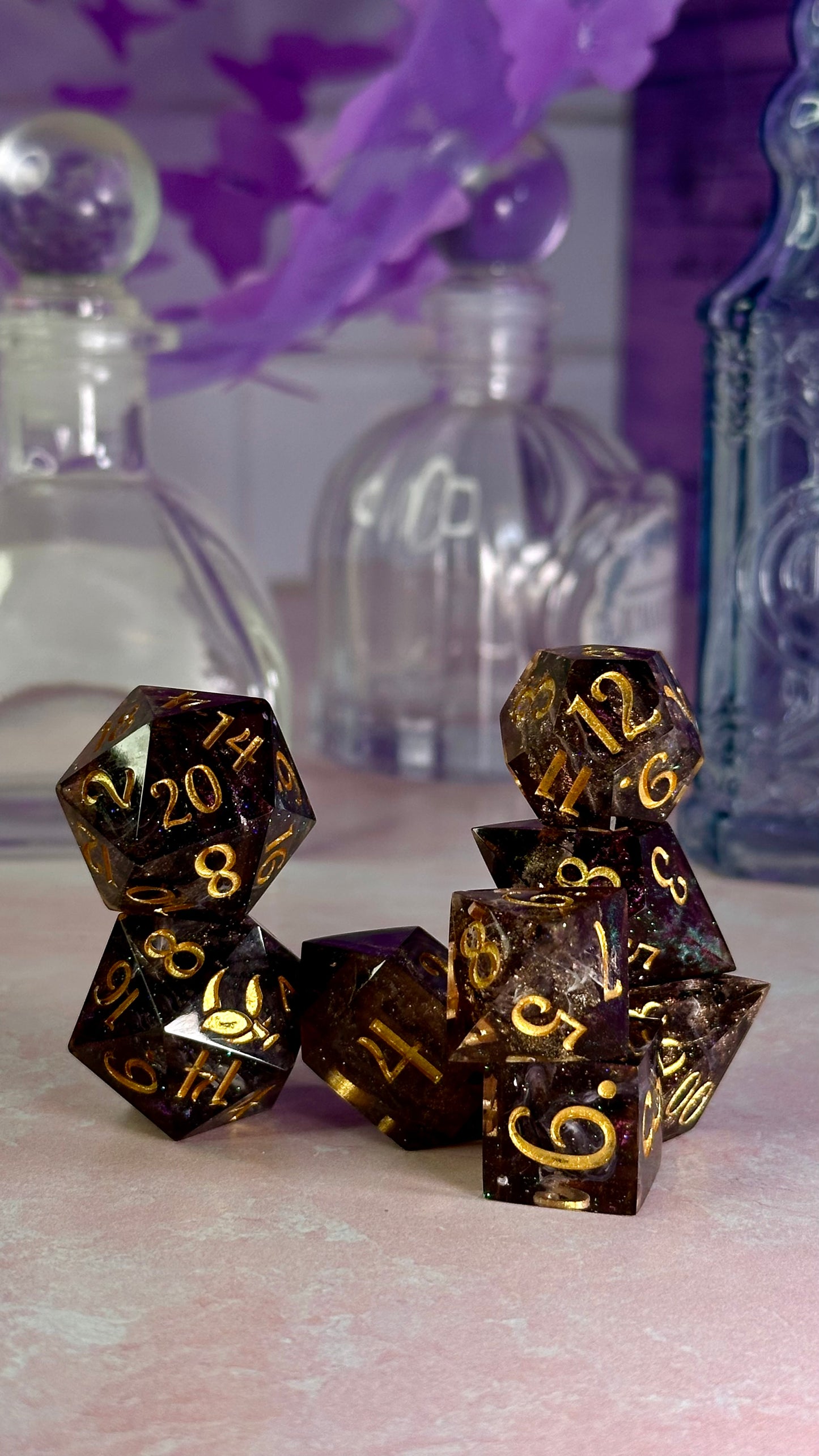 Pirate Colin - 7 piece polyhedral dice set