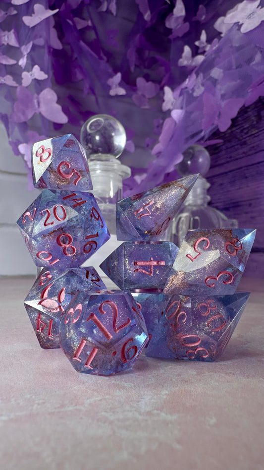 Francesca Bridgerton- 8 piece polyhedral dice set