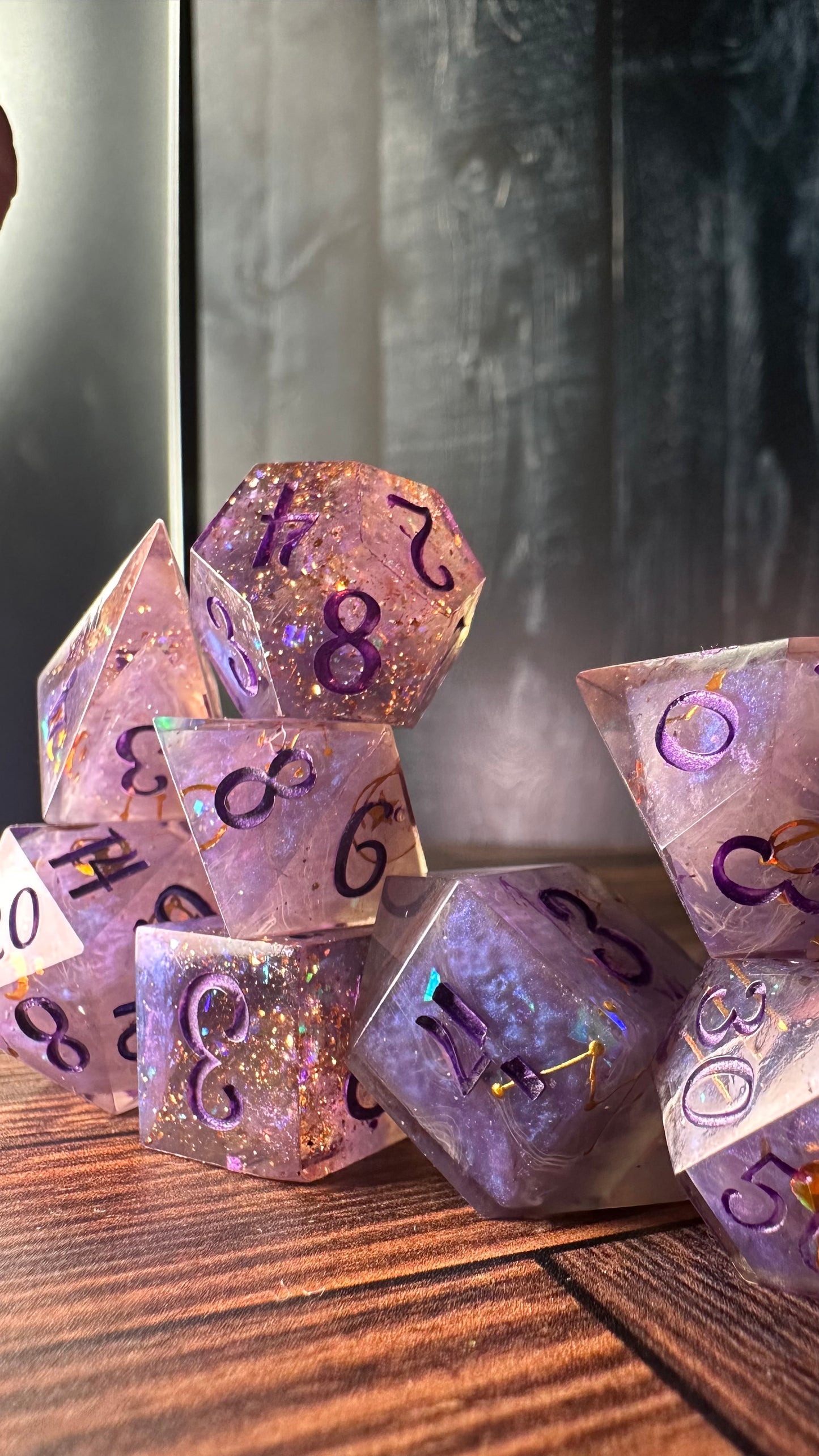 Mystic Alpha -8 piece polyhedral dice set