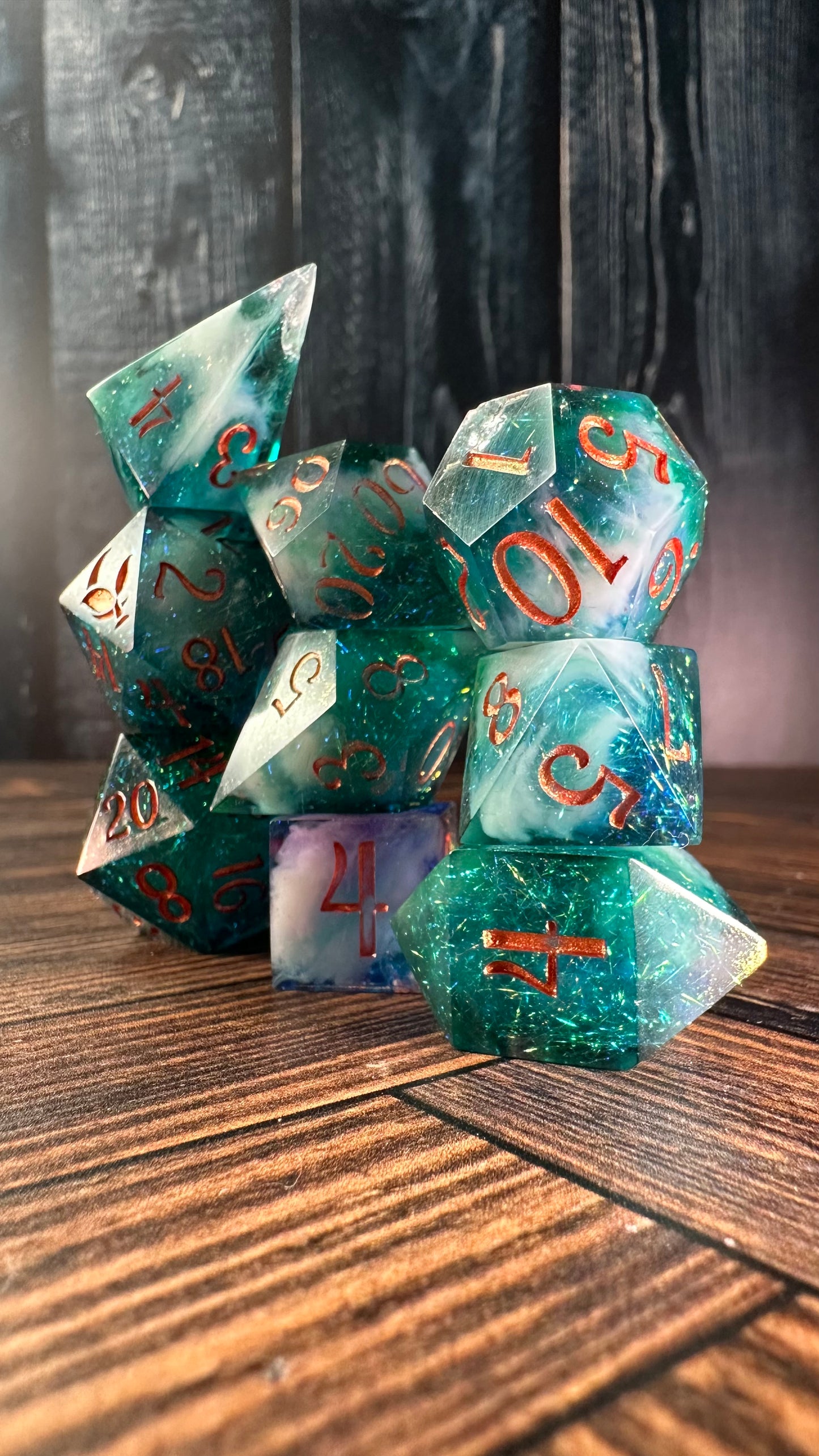 Lysandra-8 piece polyhedral dice set-Pobody's Nerfect