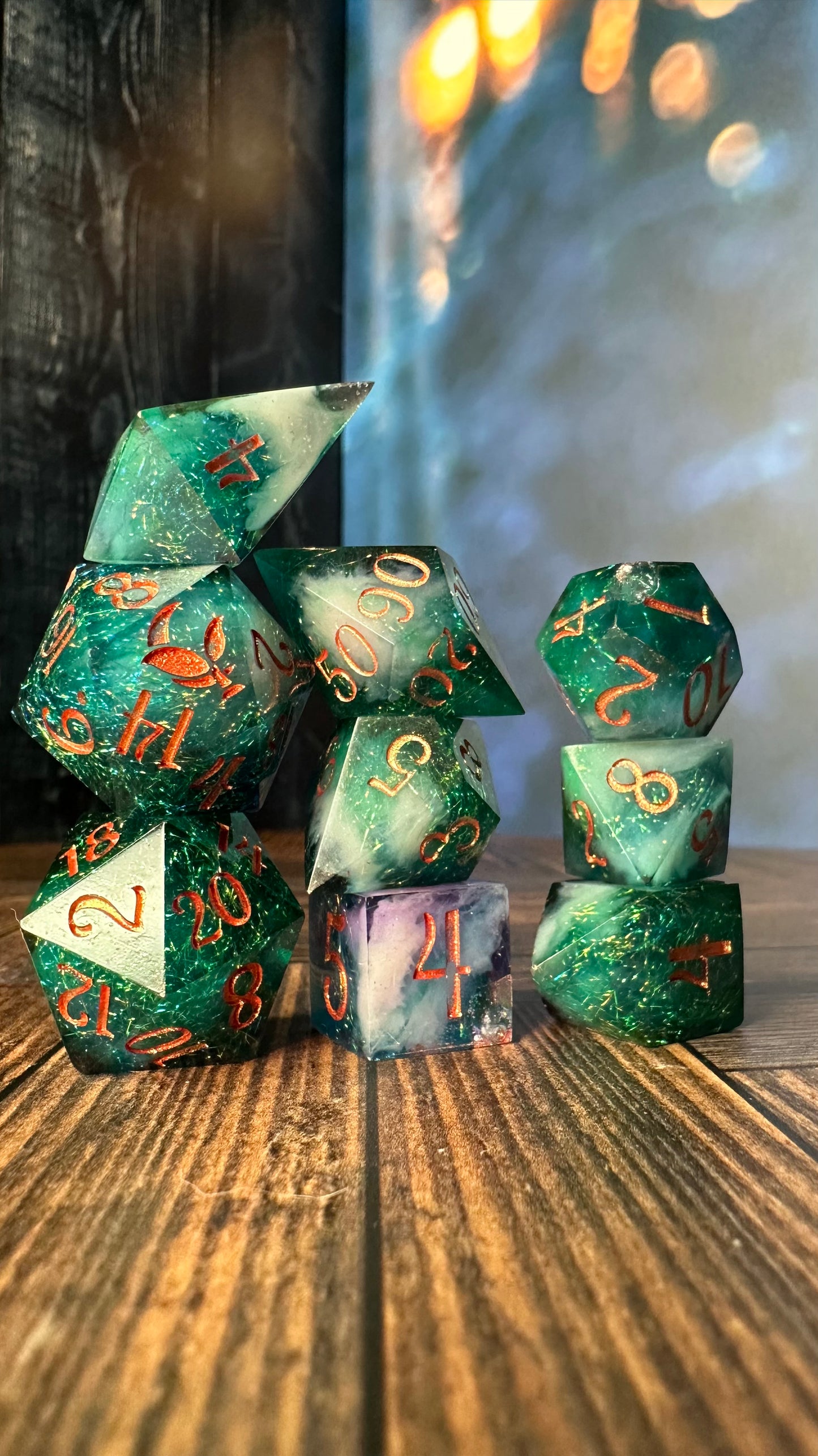 Lysandra-8 piece polyhedral dice set-Pobody's Nerfect