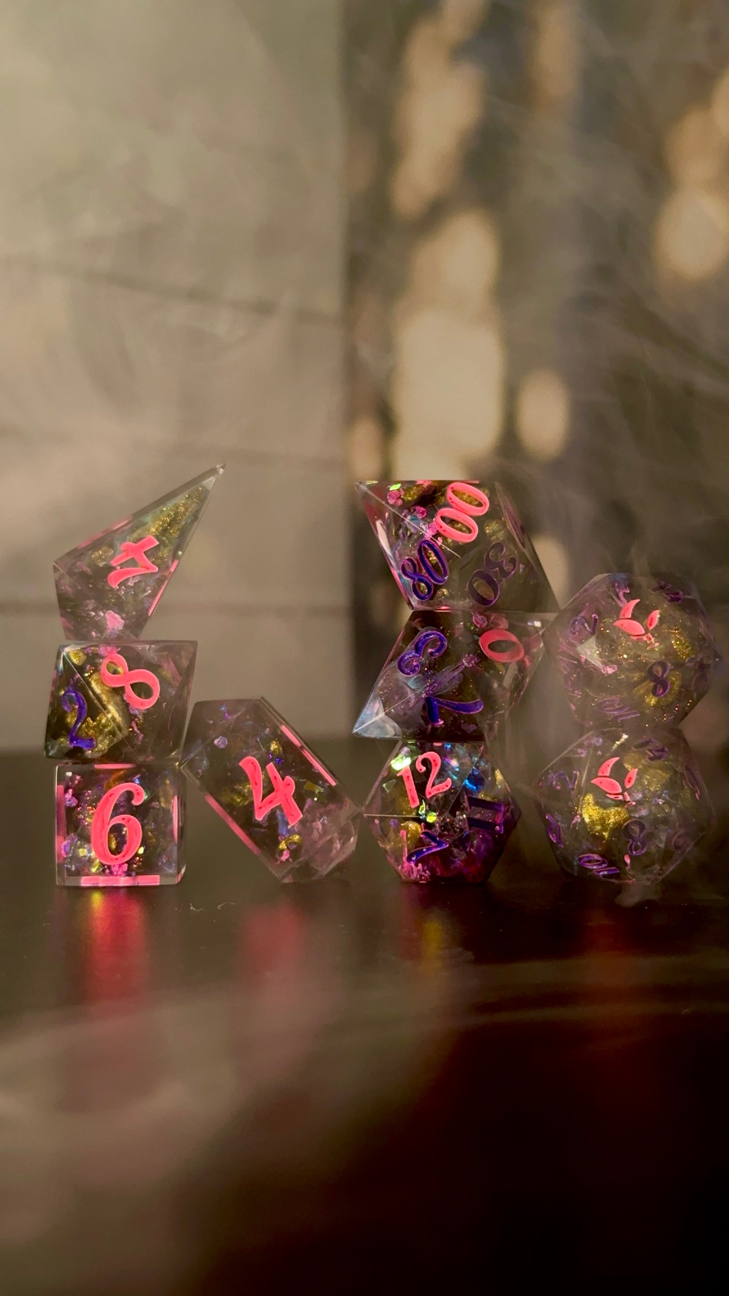 Your Idol-8 piece polyhedral dice set (Large)