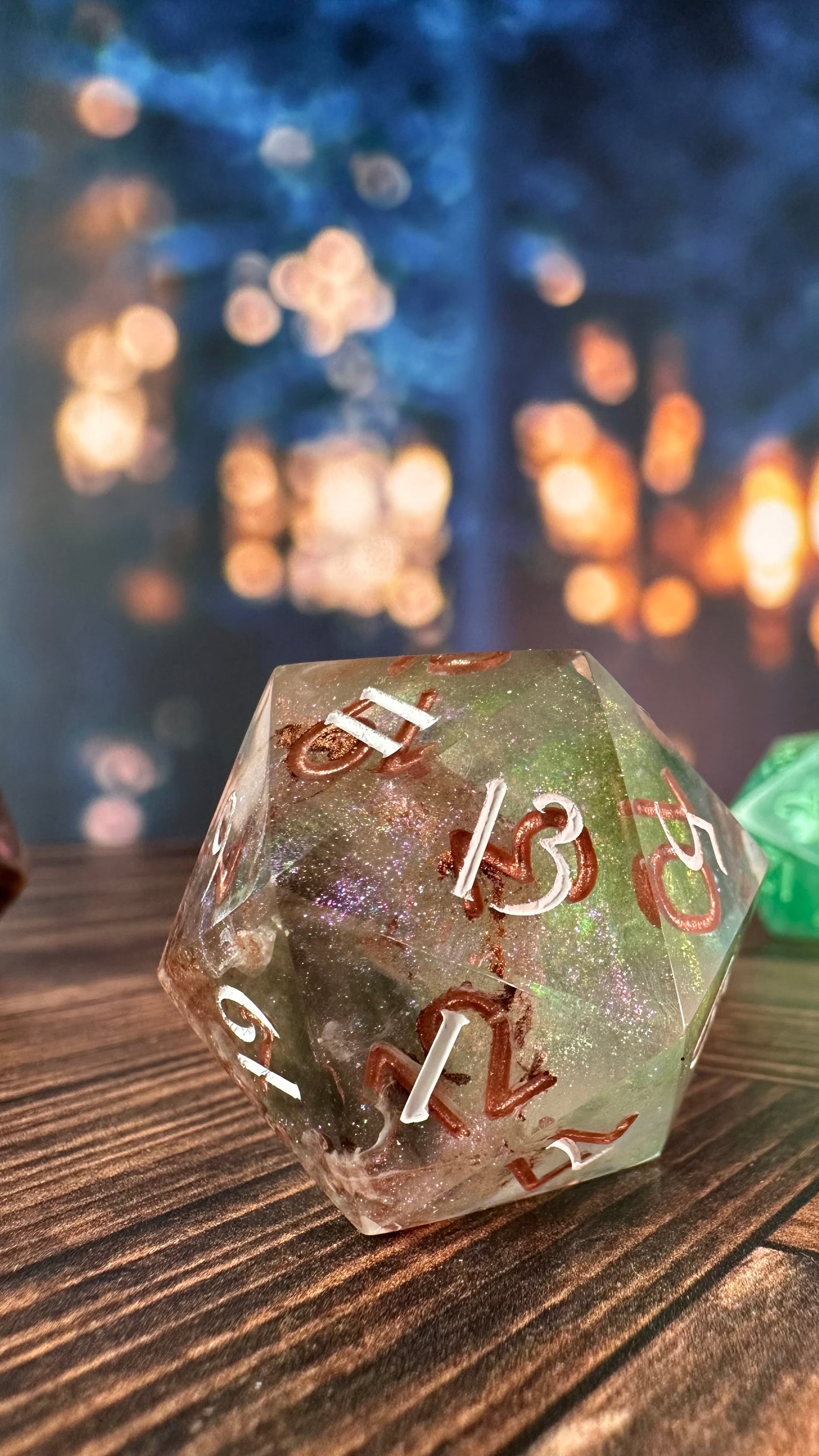 The River Queen’s 40 MM Logo d20 Chonk