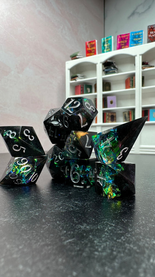 Cauldron Made- 8 piece polyhedral dice set-Pobody's Nerfect