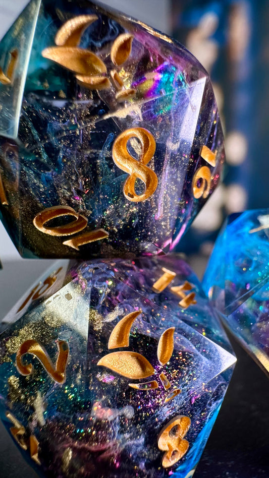 What it Sounds Like V1 -8 piece polyhedral dice set (Large)
