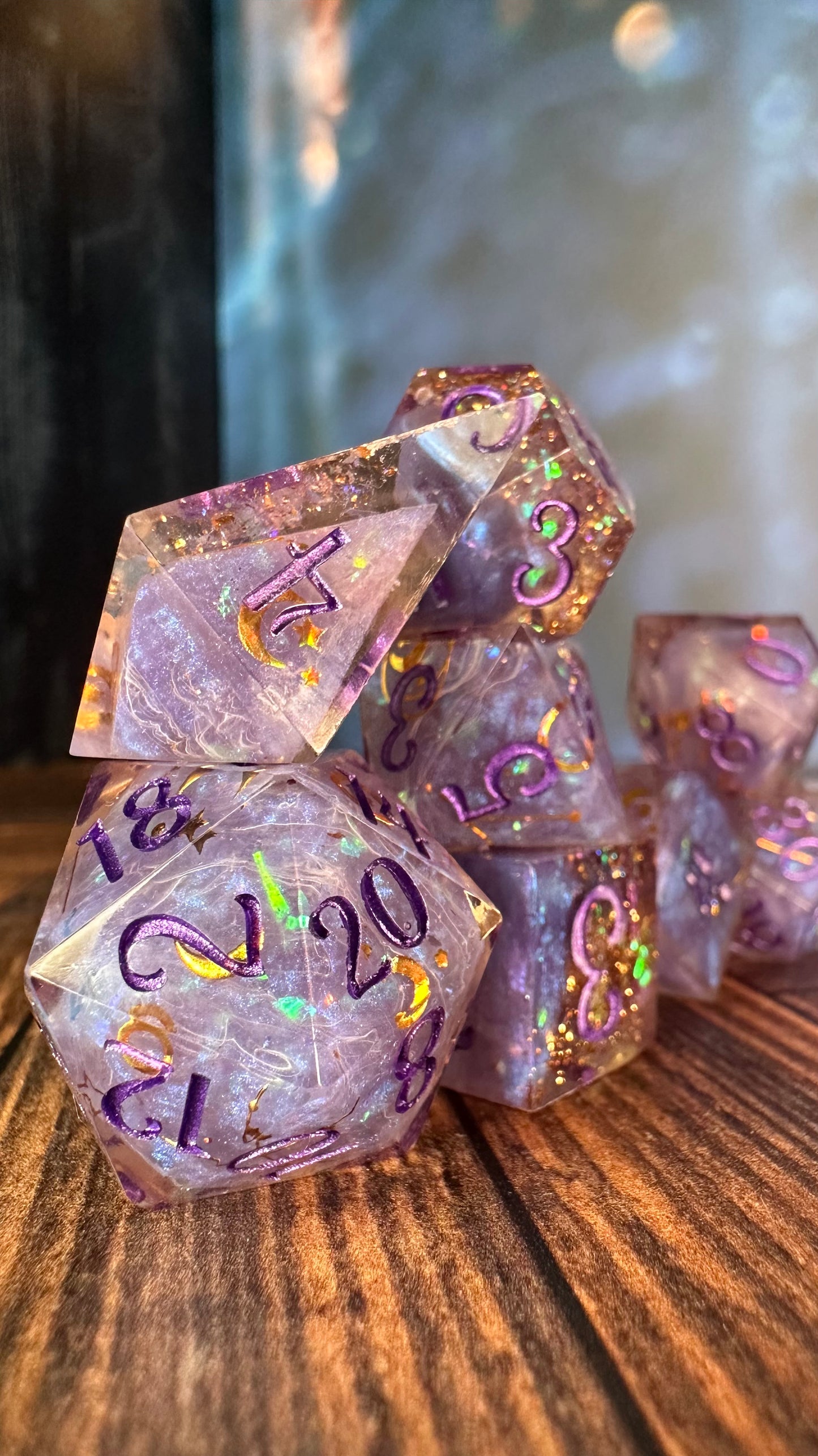 Mystic Alpha -8 piece polyhedral dice set