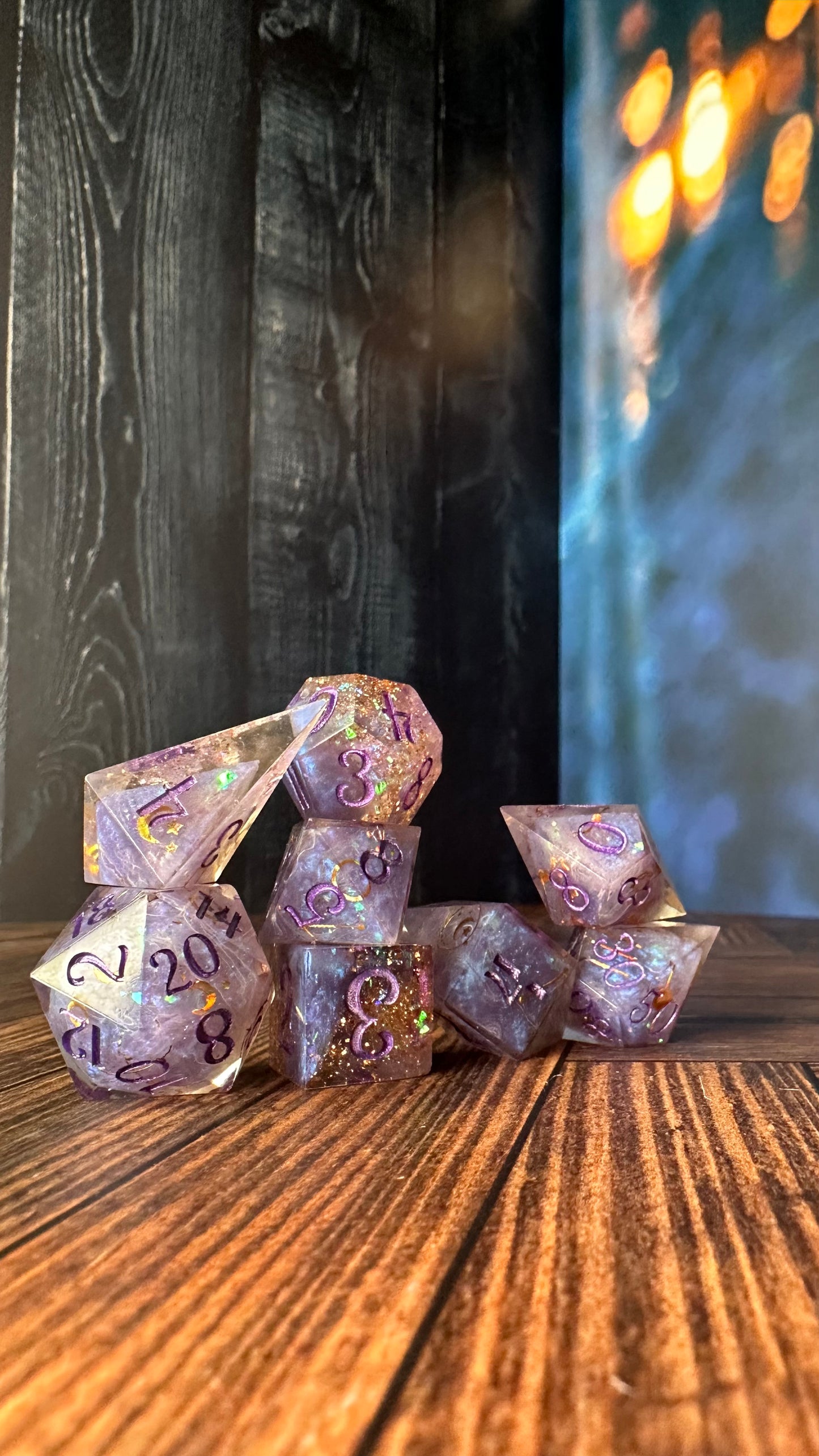 Mystic Alpha -8 piece polyhedral dice set