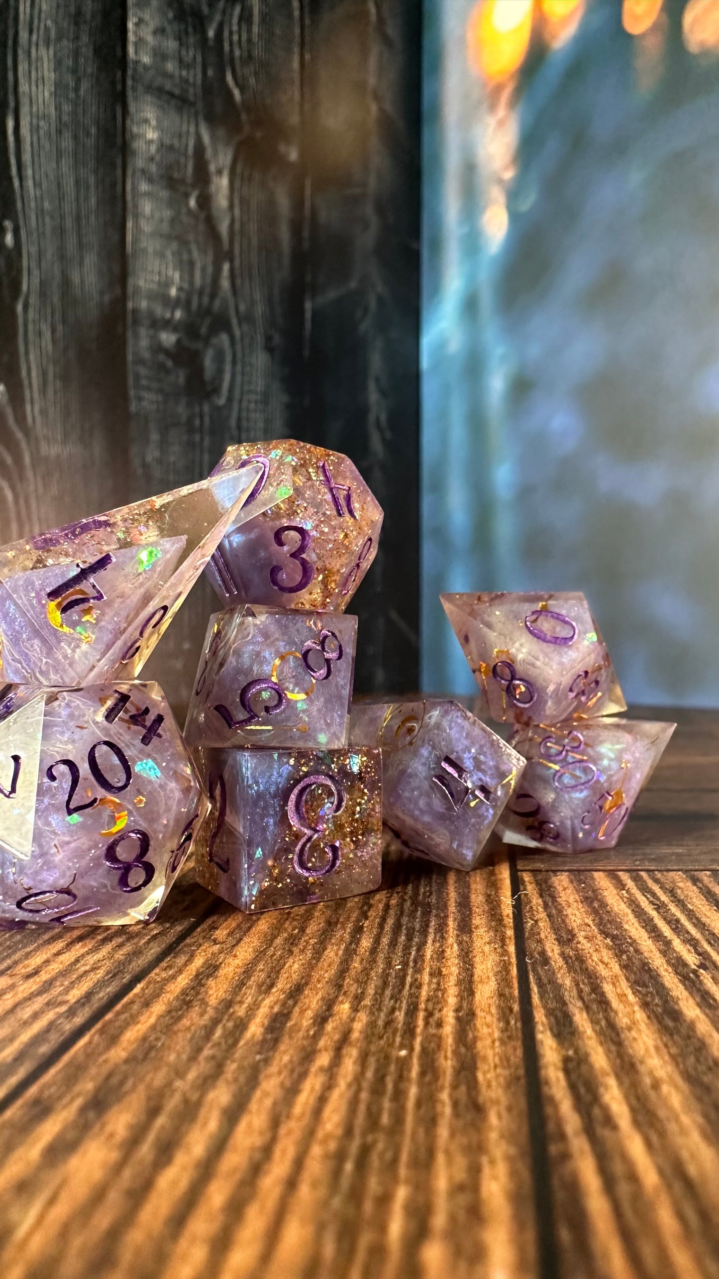 Mystic Alpha -8 piece polyhedral dice set