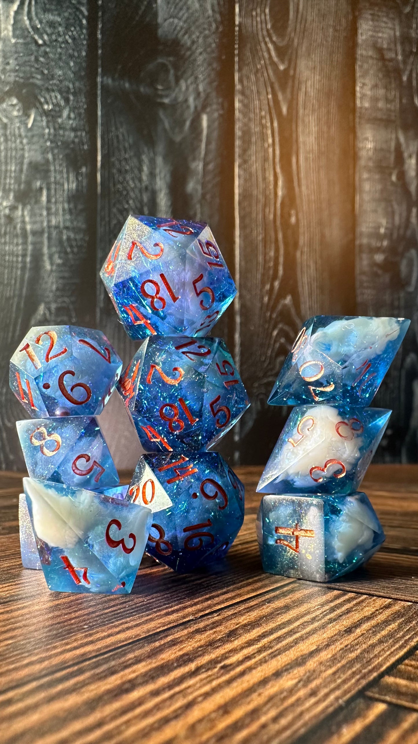 Yrene Towers-8 piece polyhedral dice set-Pobody's Nerfect