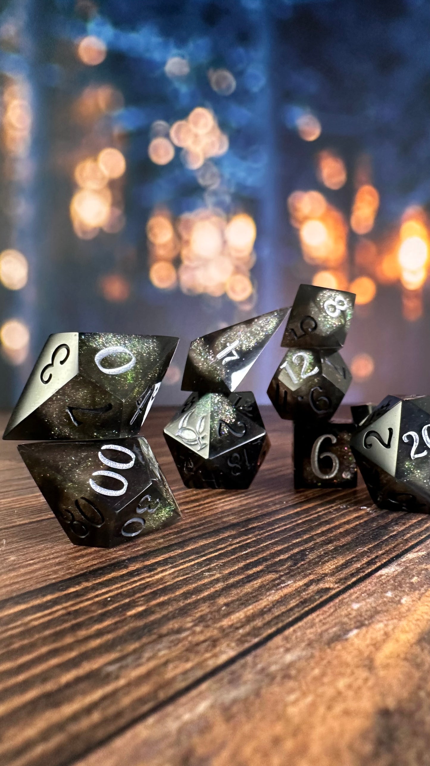 Void and Hope- 8 piece polyhedral dice set