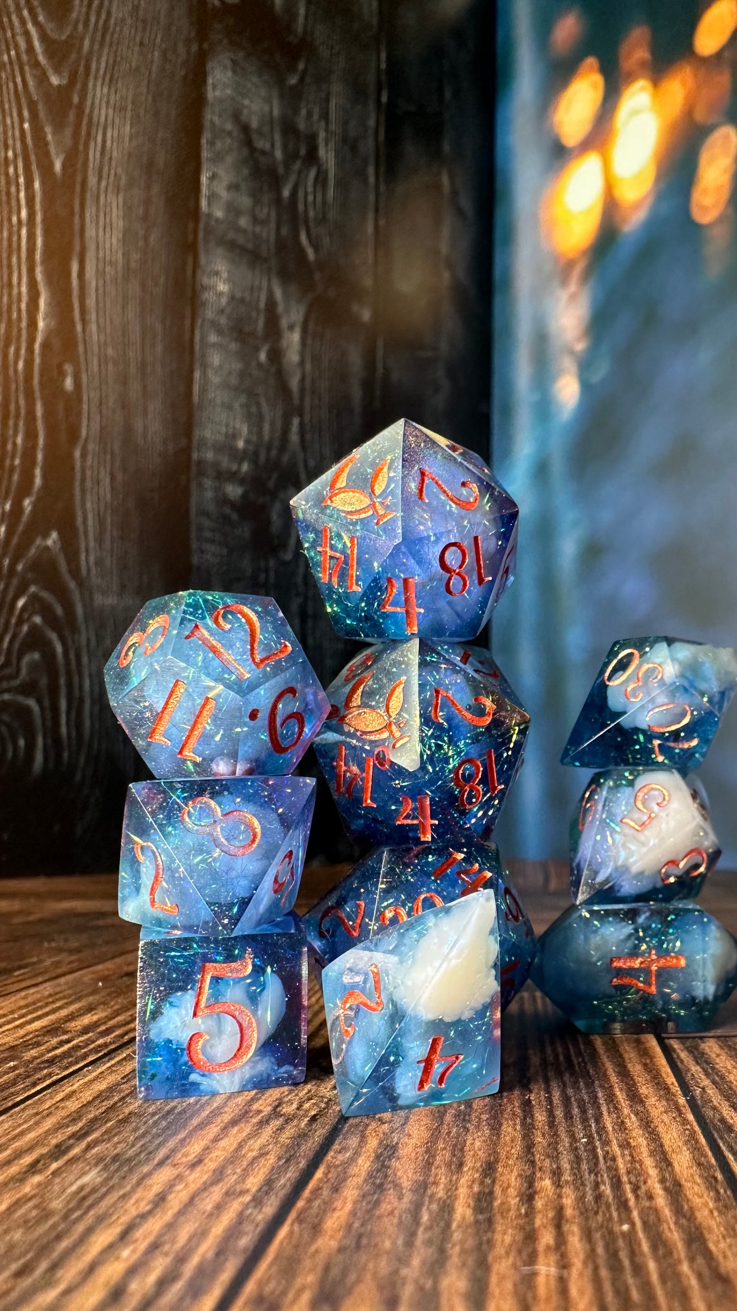 Yrene Towers-8 piece polyhedral dice set-Pobody's Nerfect