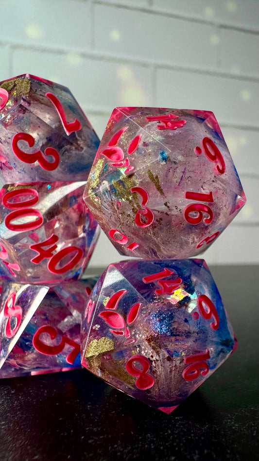 You’re All I Can Think Of-8 piece polyhedral dice set (Large)