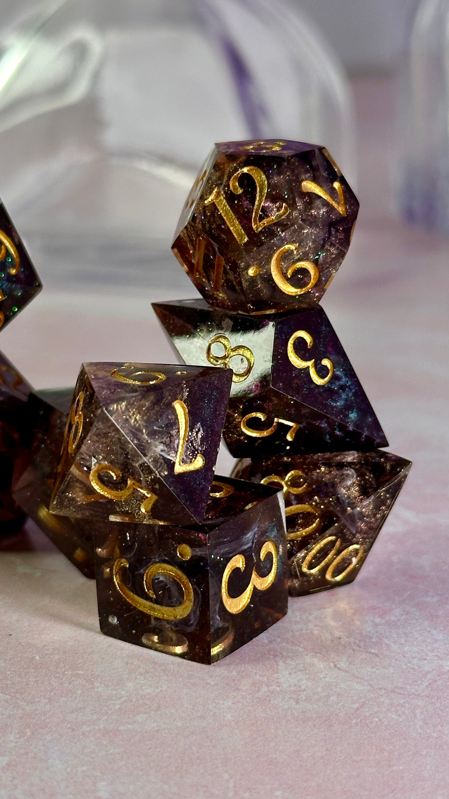 Pirate Colin - 7 piece polyhedral dice set