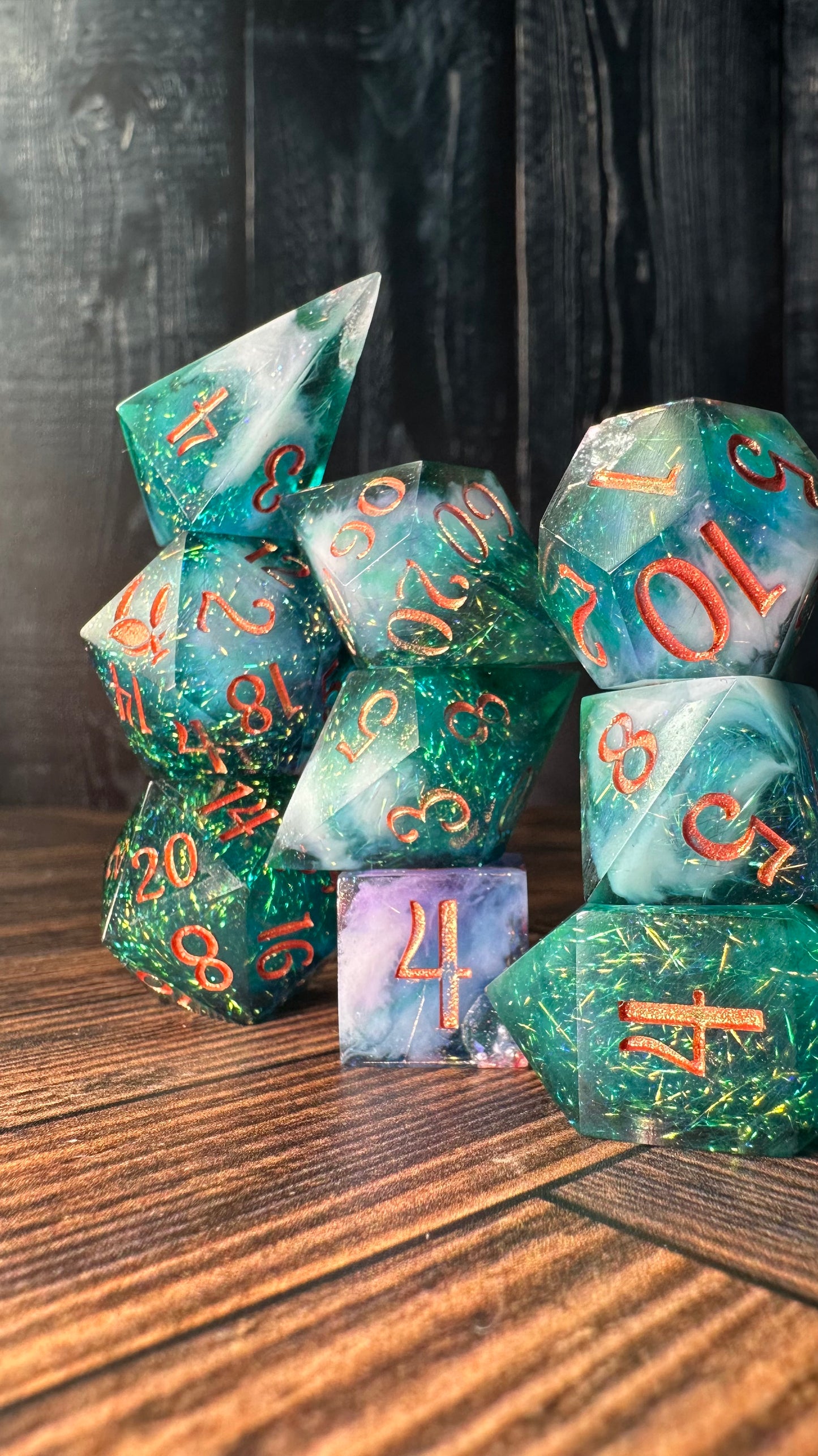 Lysandra-8 piece polyhedral dice set-Pobody's Nerfect