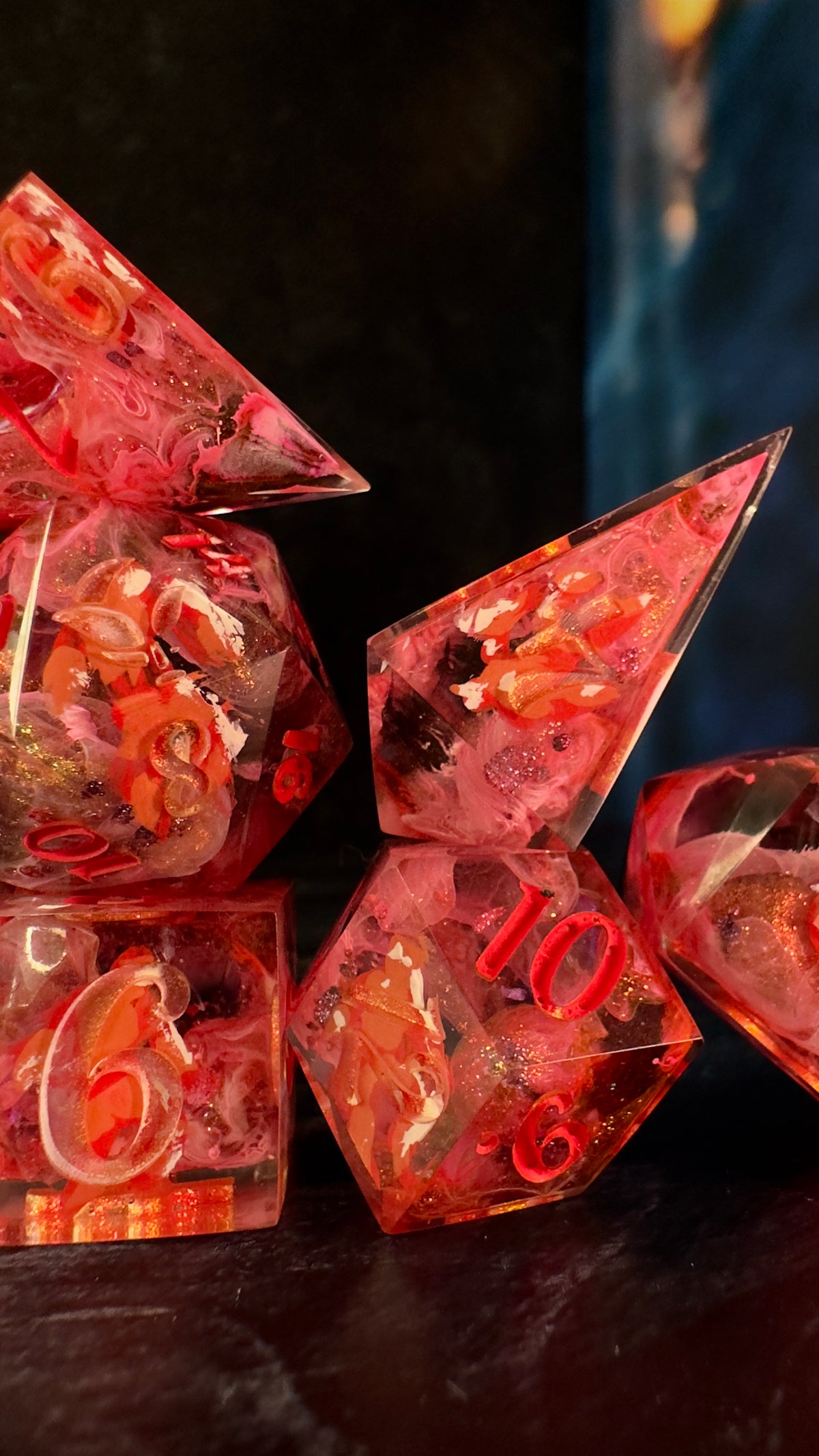 “I’m having a moment”   -8 piece polyhedral dice set (Large)