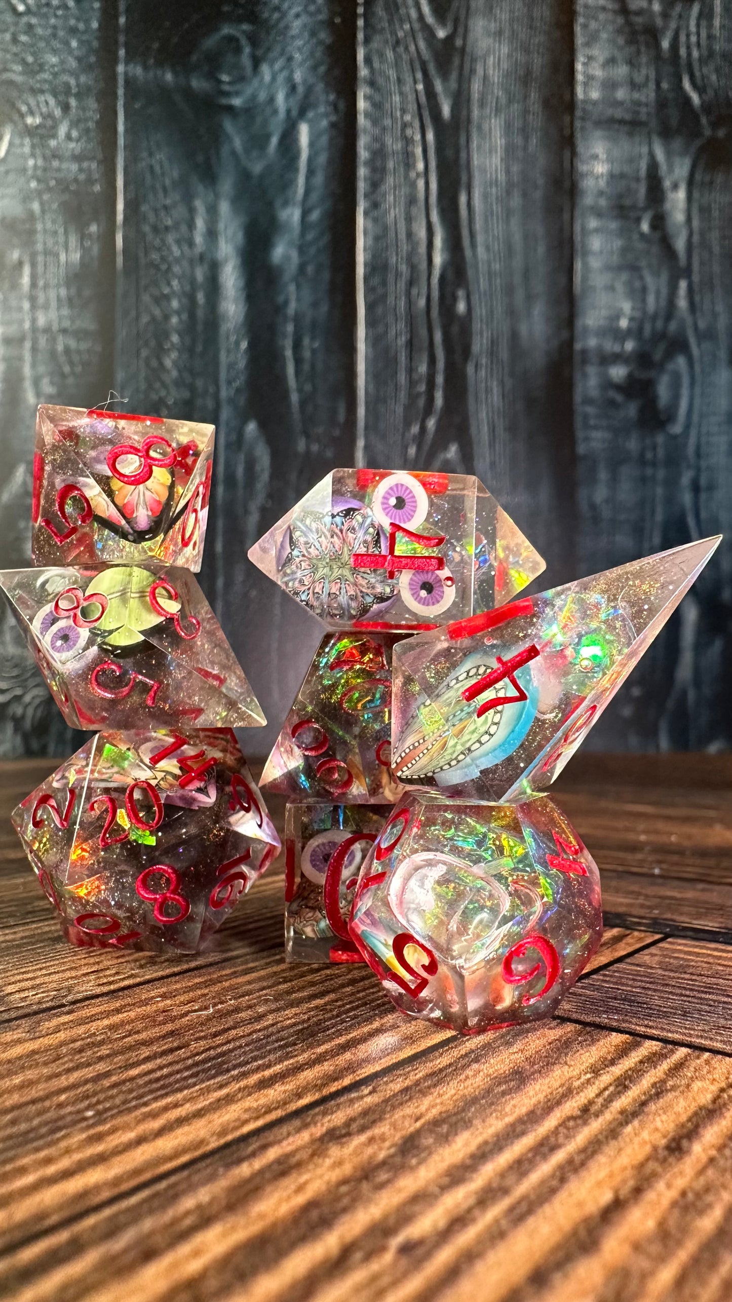 Multiverse of Madness-8 piece polyhedral dice set-Pobody’s Nerfect