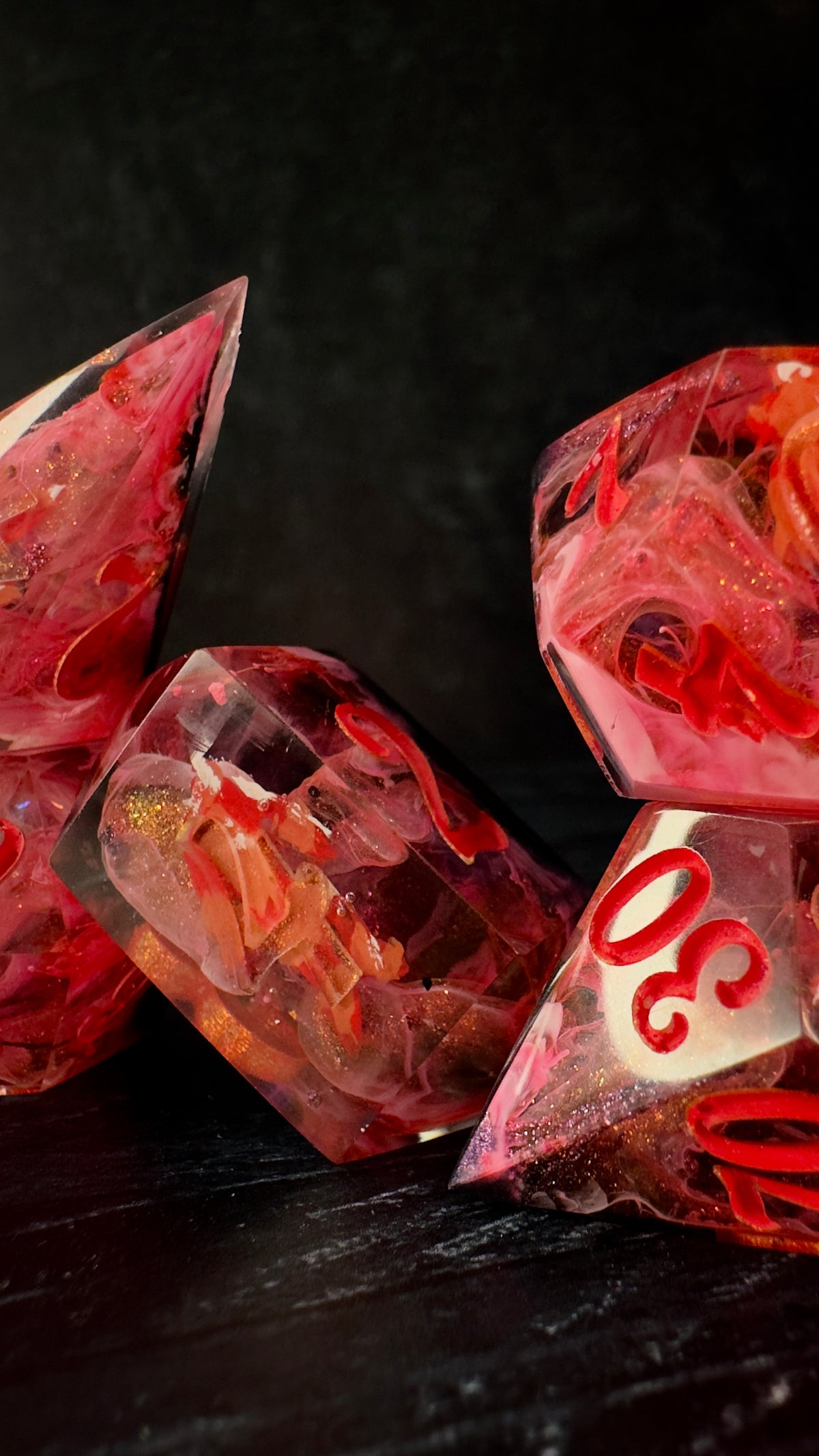 “I’m having a moment”   -8 piece polyhedral dice set (Large)